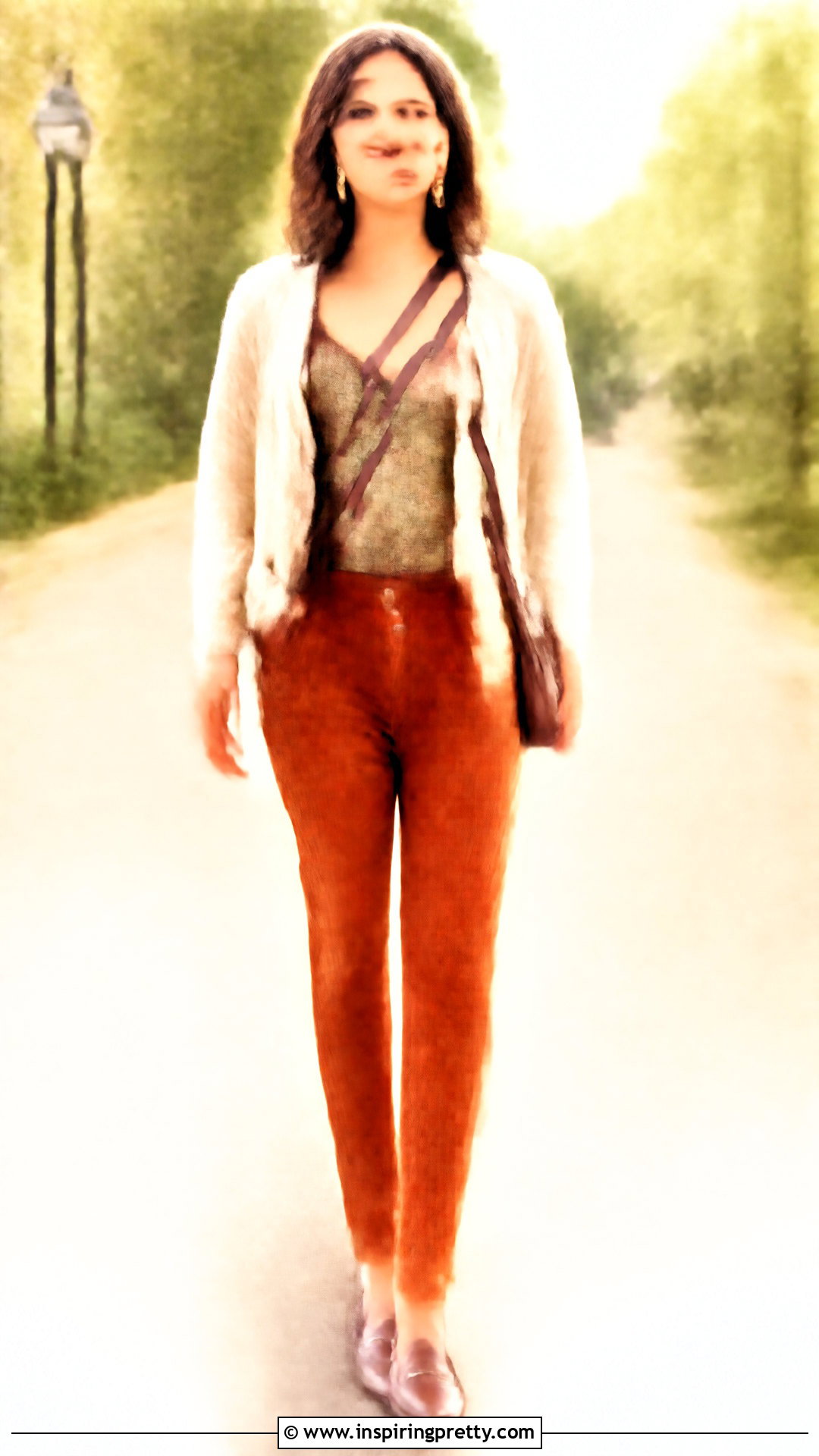 Patchwork Tank Top With Corduroy Pants - 50 patchwork tank top outfit ideas