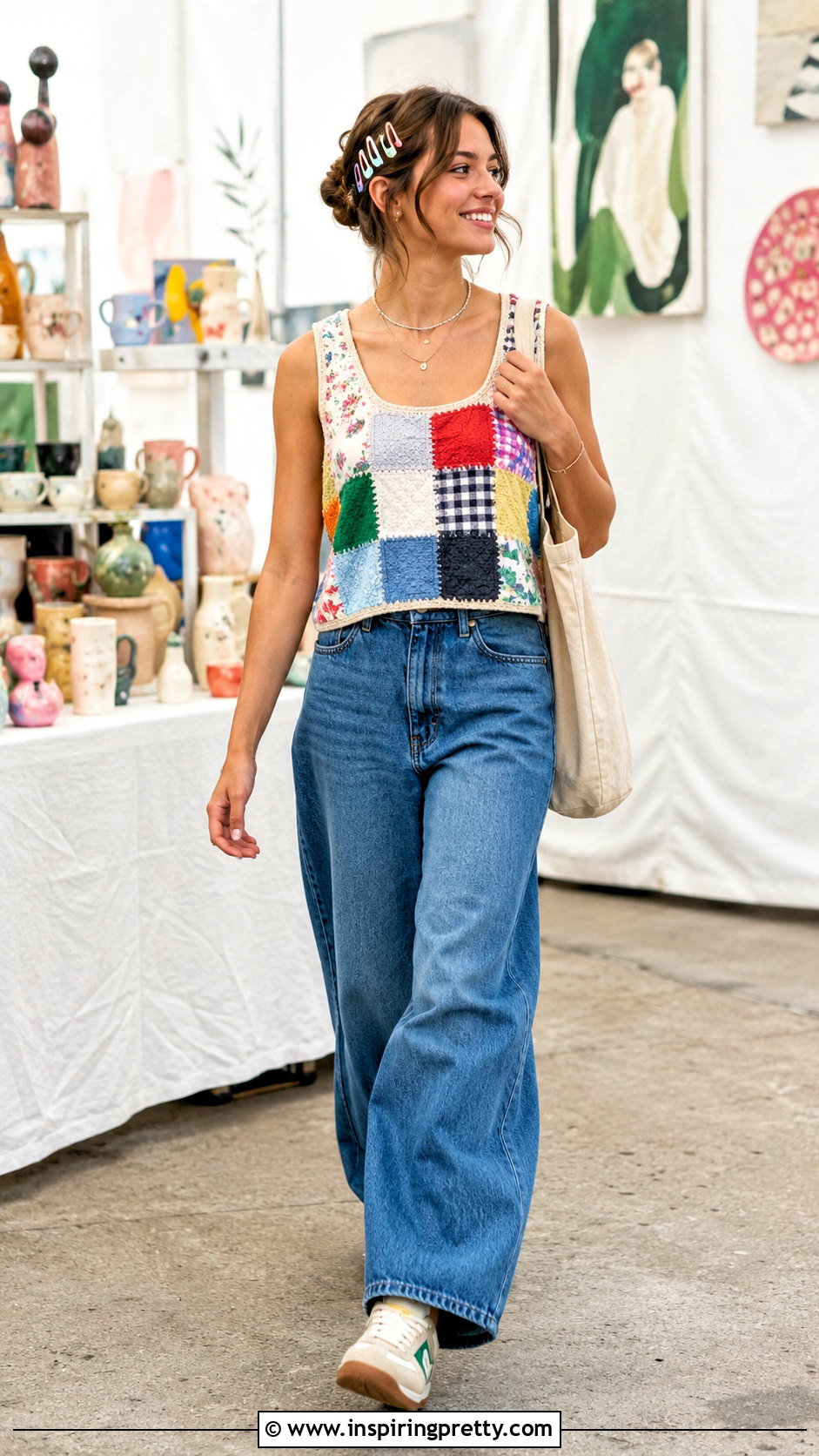 Patchwork Tank Top - How To Customize Tank Tops (20 Ways)
