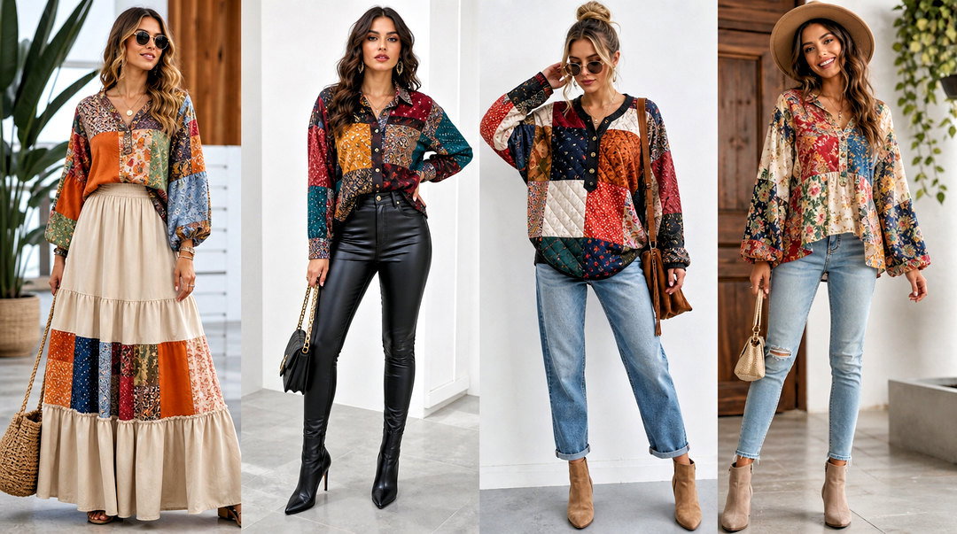 50 Patchwork Top Outfit Ideas for Bold, Artsy Everyday Style