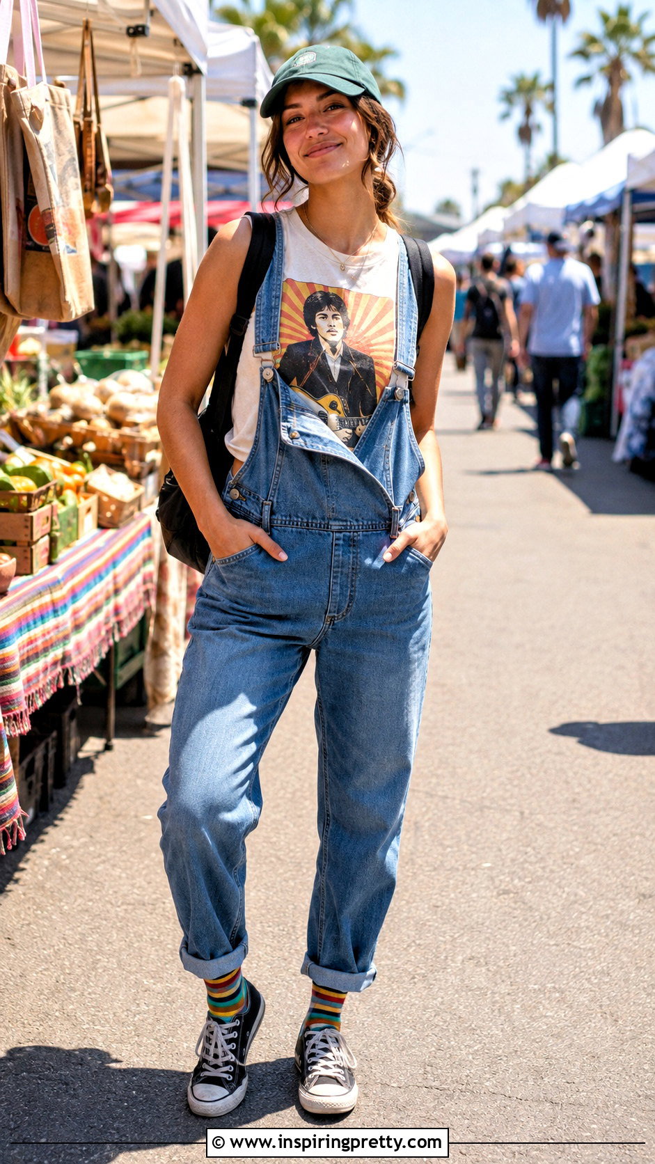 Paul McCartney Tank Top With Denim Overalls - 25 paul mccartney tank top outfit ideas
