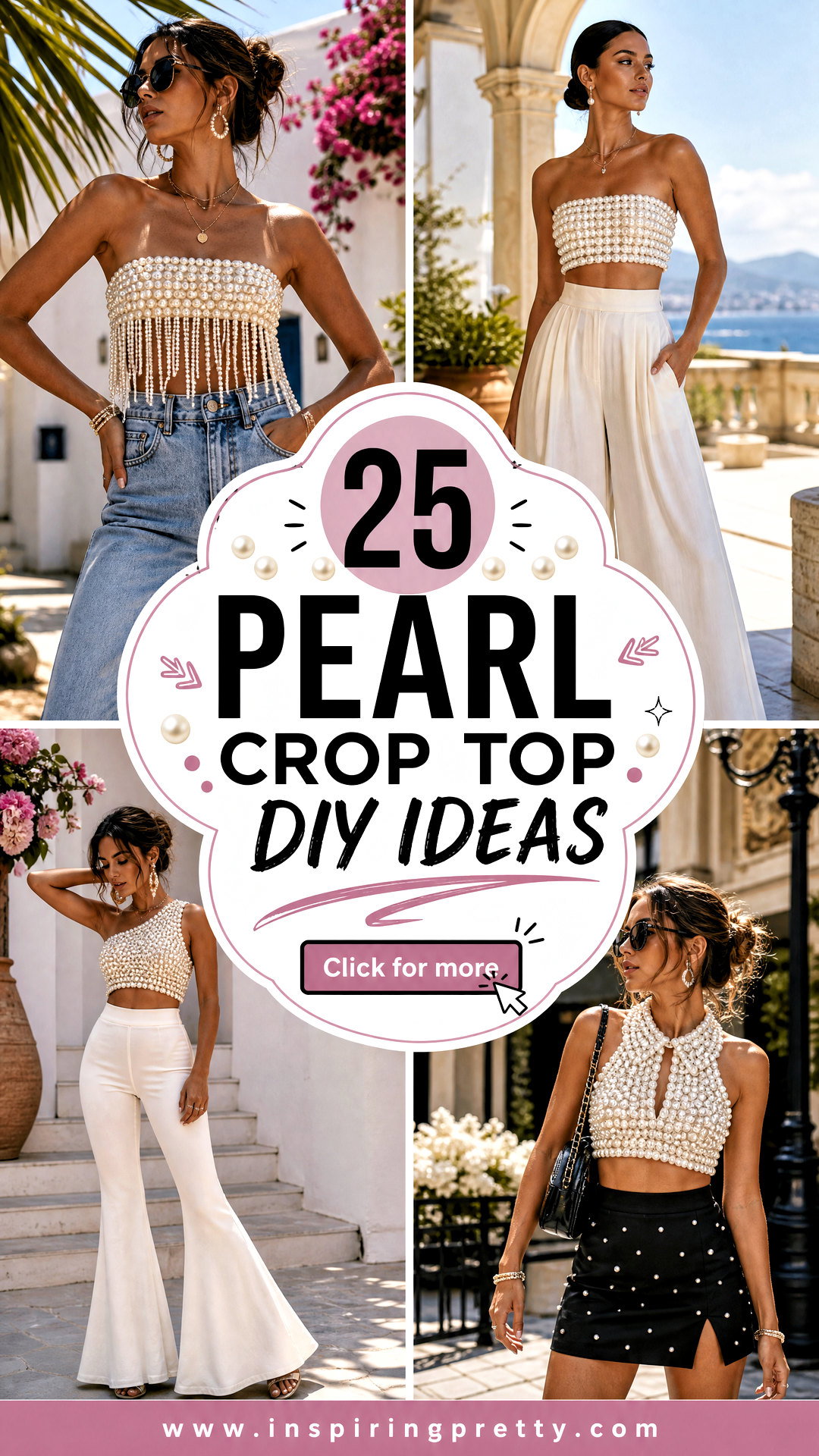 25 Pearl Crop Top DIY Ideas for Chic Handmade Summer Looks - 25 Pearl Crop Top DIY Ideas for Chic Handmade Summer Looks