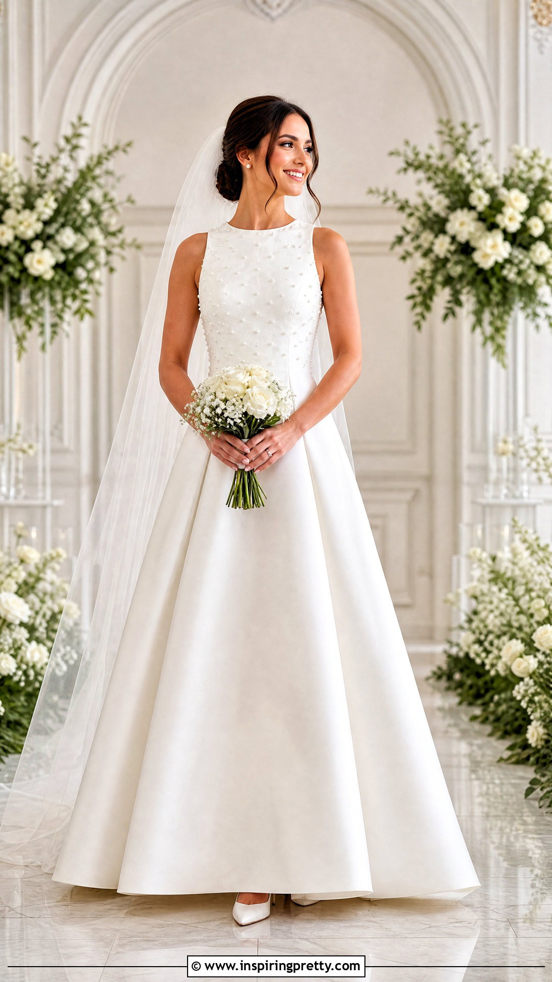 Pearl Top And Mikado Wedding Skirt - 20 Wedding Skirt And Top Two Pieces