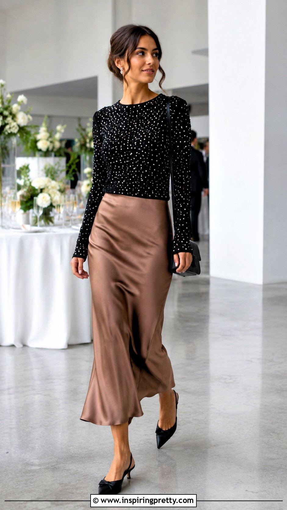 Pearl Top With Slip Skirt - How To Style Pearl Tops (20 Ways)