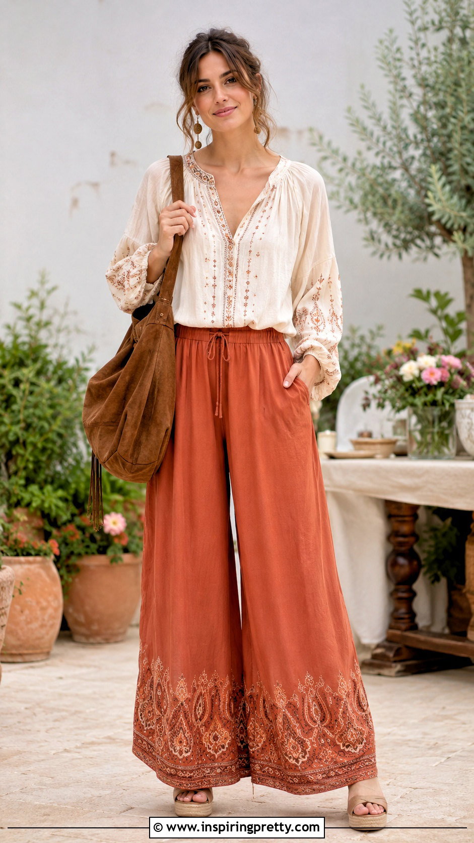 Peasant Blouse With Boho Pants - 25 tops to wear with boho pants