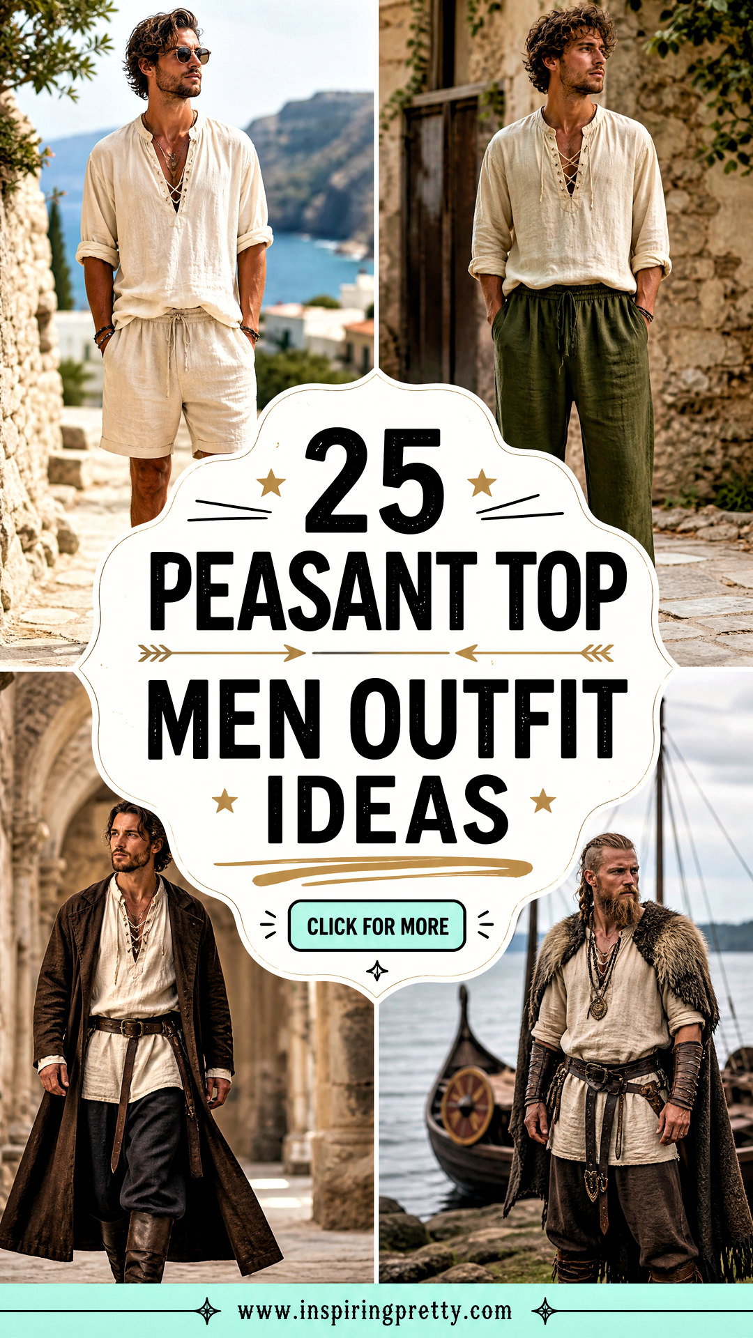 25 Peasant Top Men Outfit Ideas for Relaxed Everyday Boho Looks - 25 Peasant Top Men Outfit Ideas for Relaxed Everyday Boho Looks