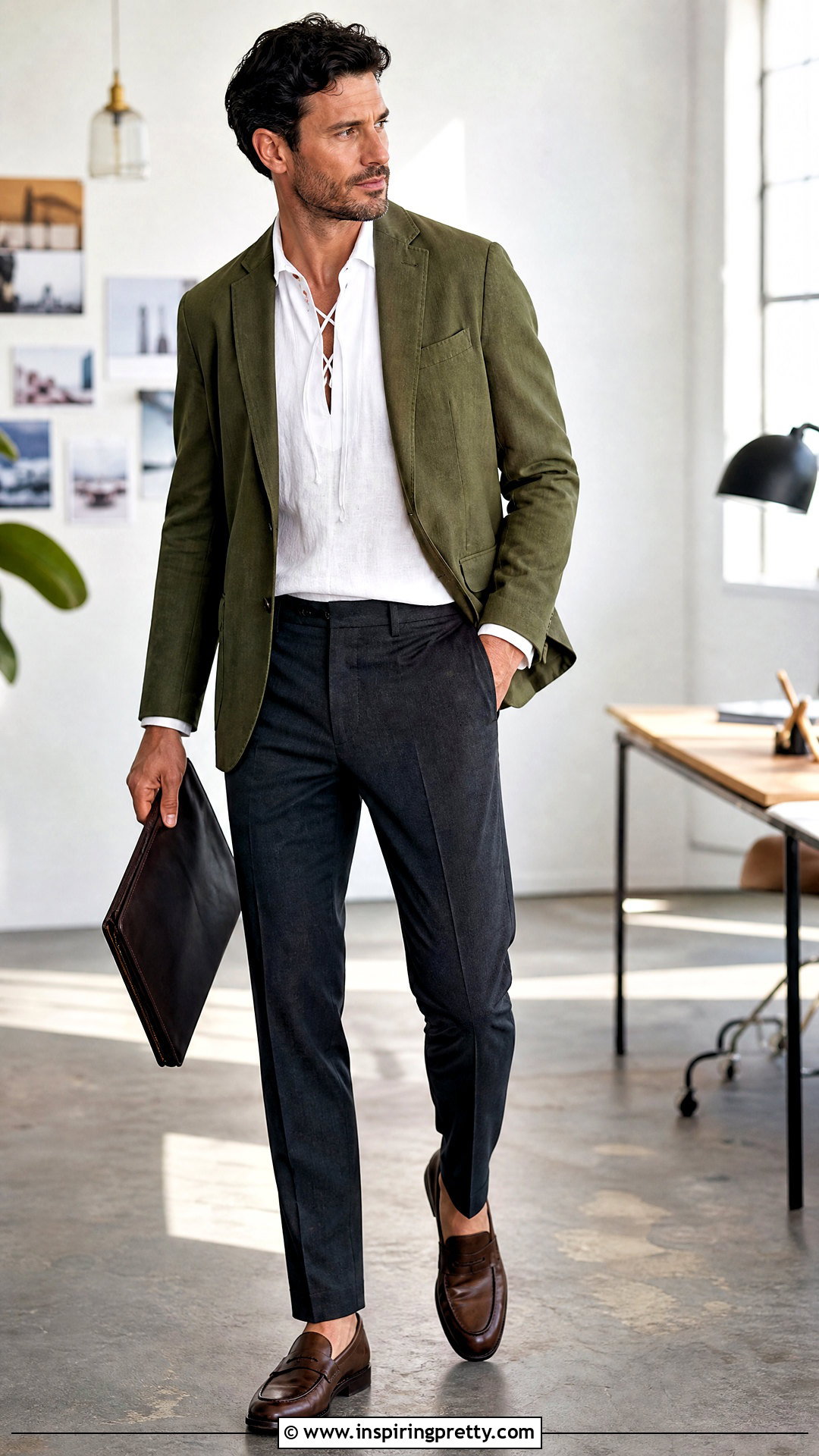 Peasant Top Men Outfit With a Blazer - 25 Peasant Top Men outfit ideas