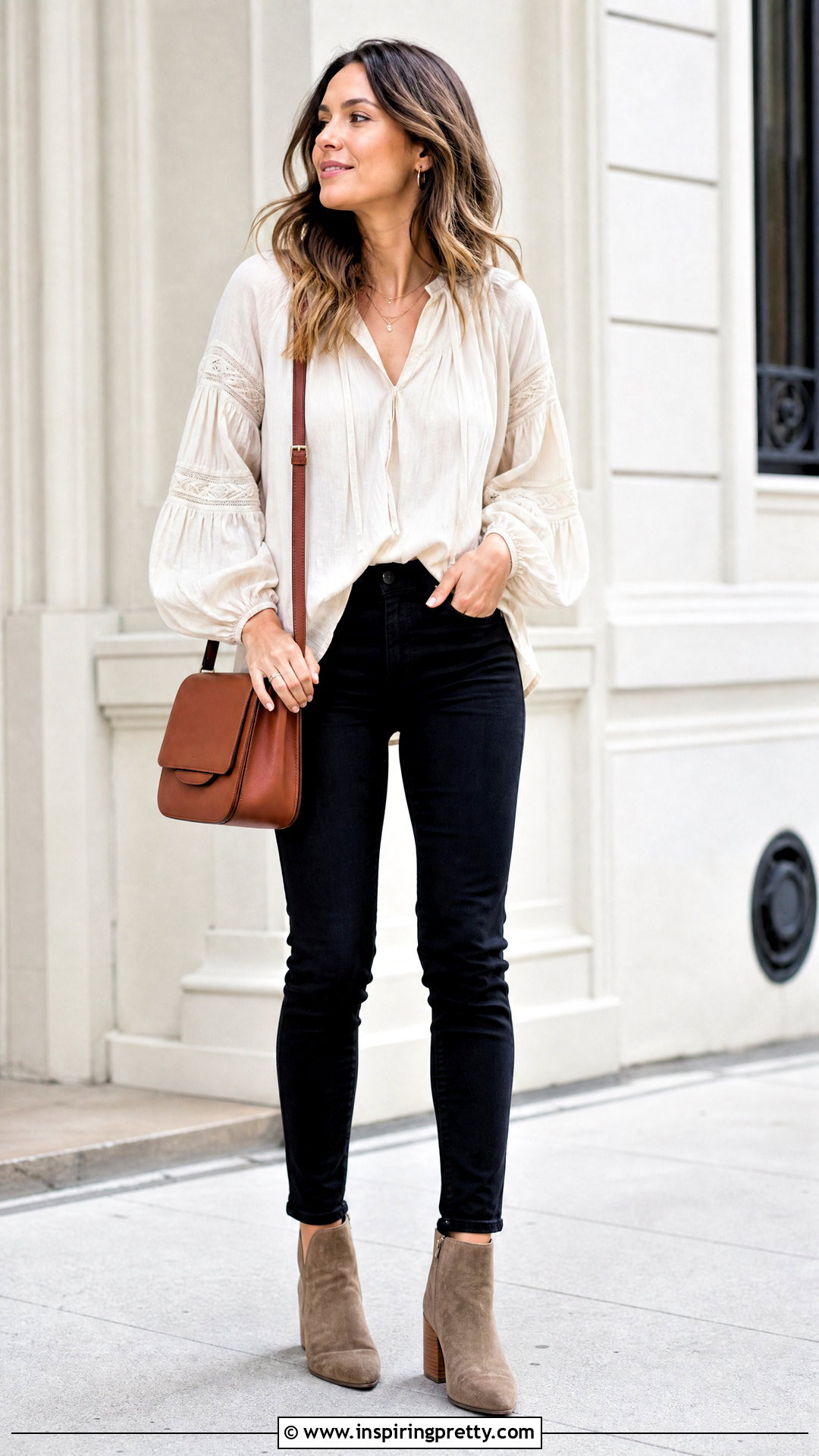 Peasant Top With Skinny Jeans - 50 peasant top outfit ideas