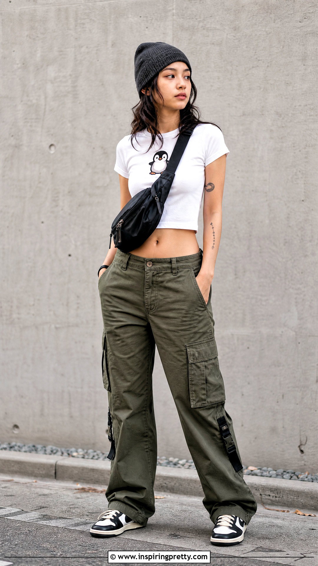 Penguin Top With Cargo Pants - 25 penguin top outfit ideas