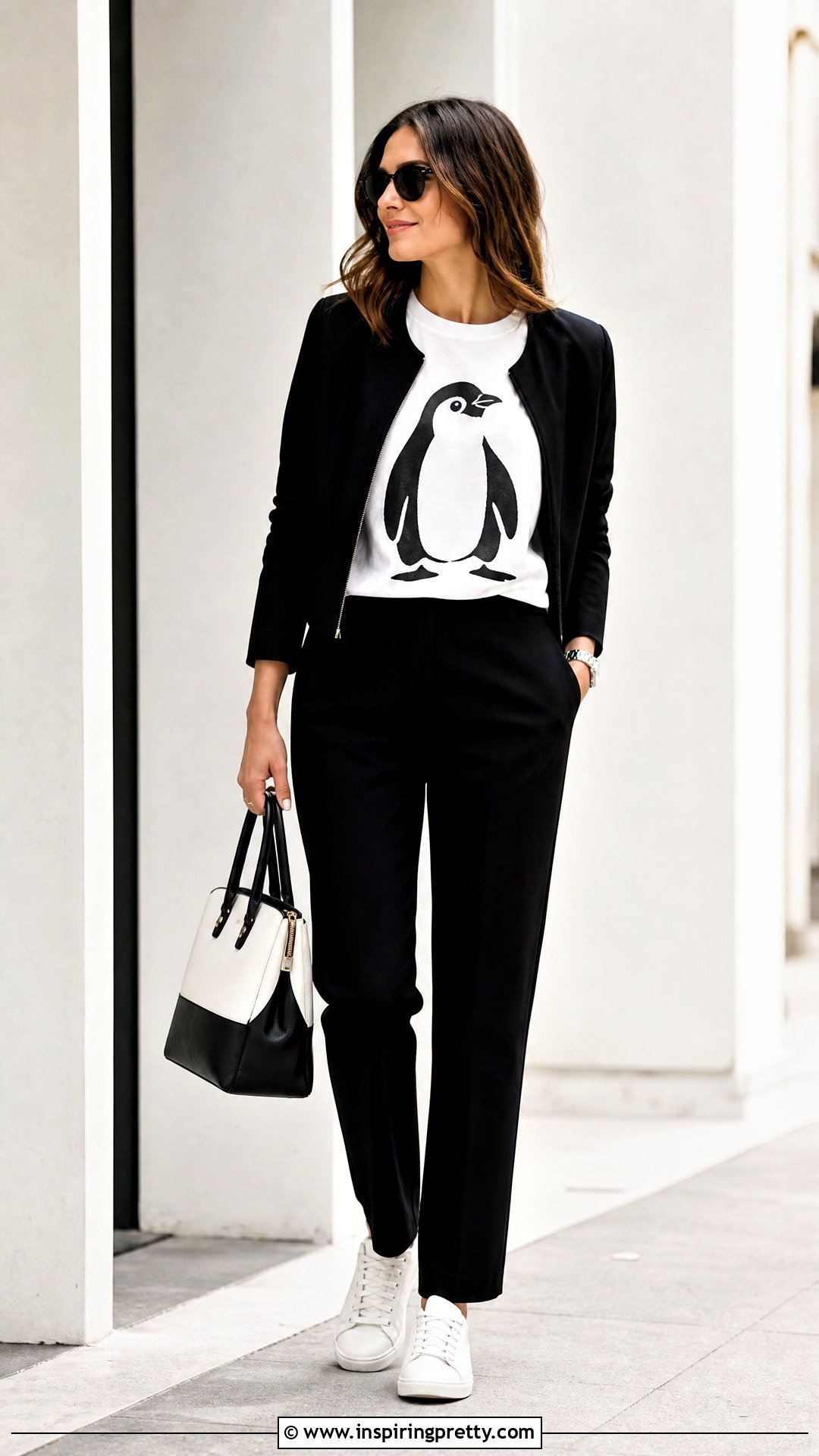 Penguin Top With Matching Black And White Outfit - 25 penguin top outfit ideas