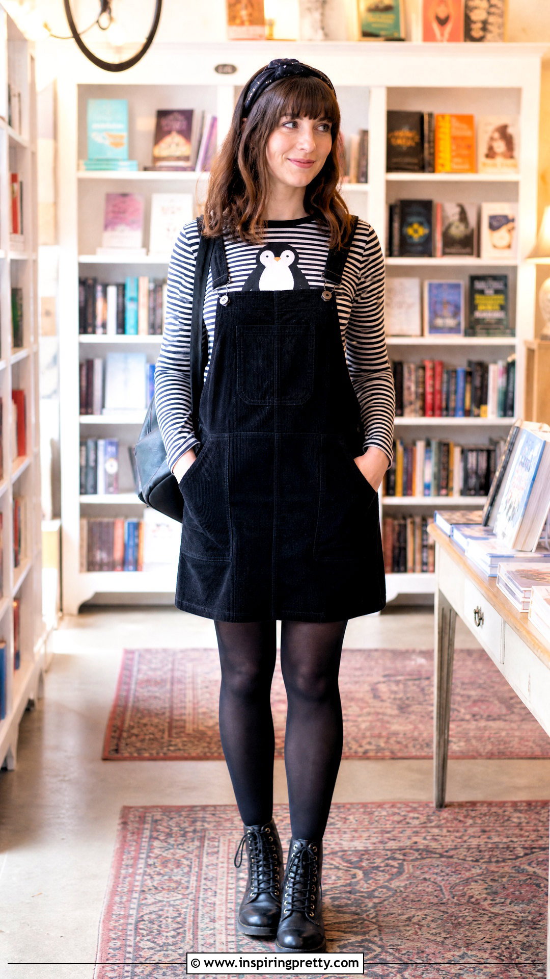 Penguin Top With Overall Dress - 25 penguin top outfit ideas