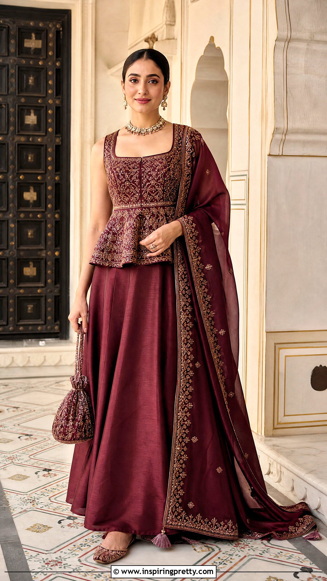 Peplum Crop Top Lehenga - 50 lehenga blouse designs crop tops outfit ideas