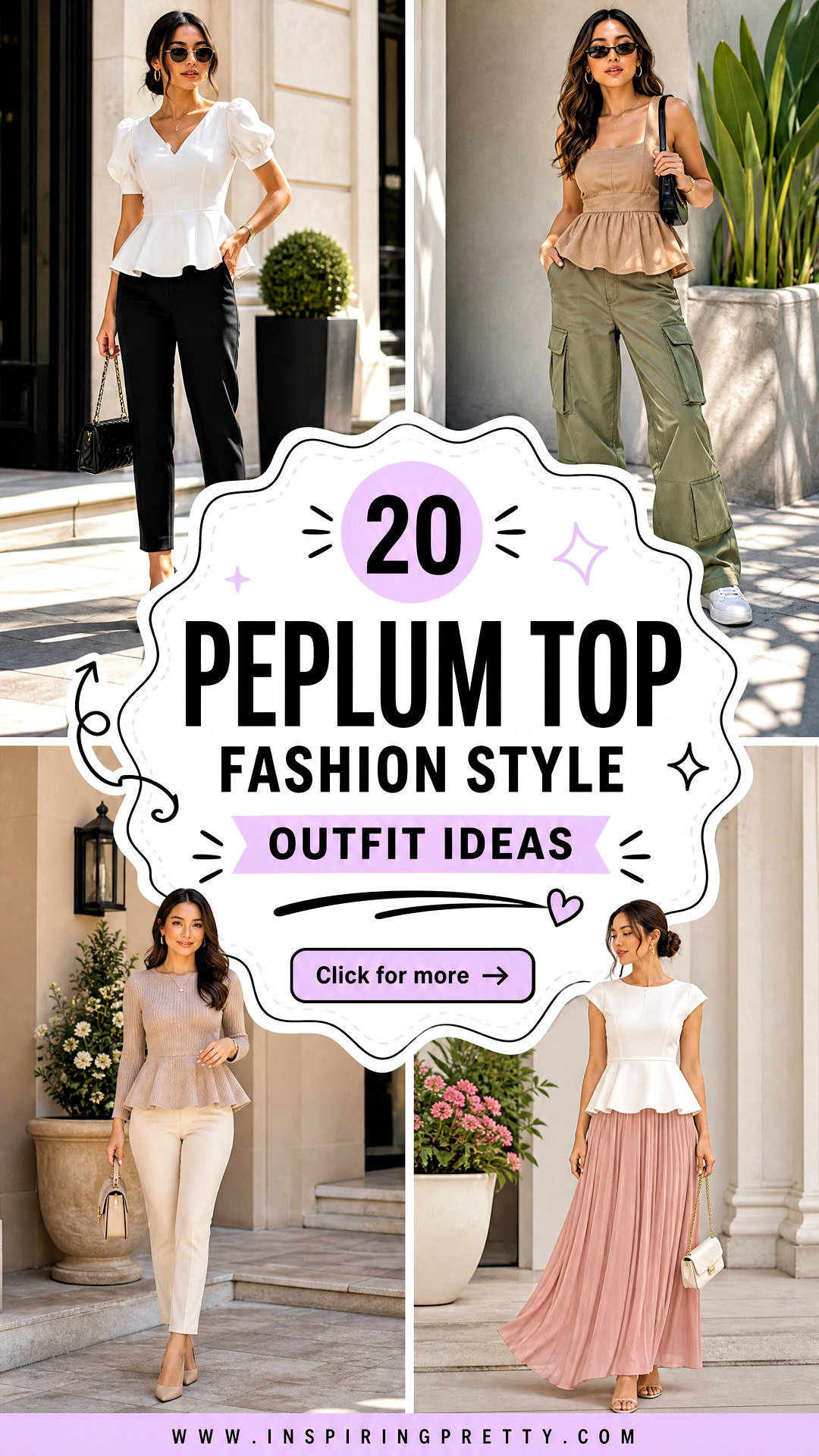 20 Peplum Top Fashion Style Outfit Ideas for Modern Women - 20 Peplum Top Fashion Style Outfit Ideas for Modern Women