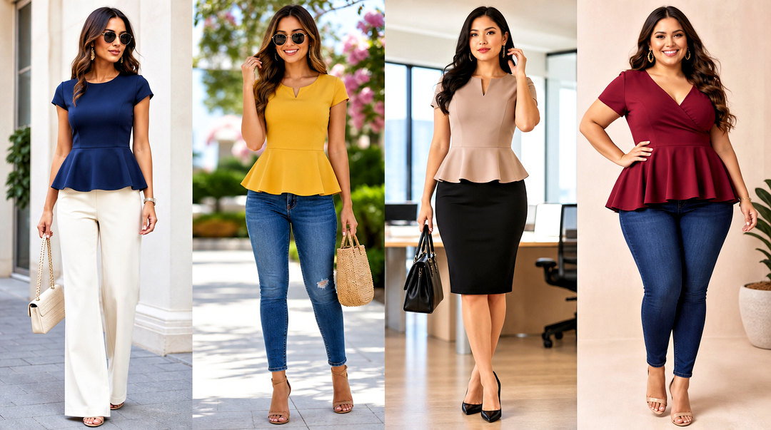50 Peplum Top Outfits for Chic Looks That Flatter Every Shape