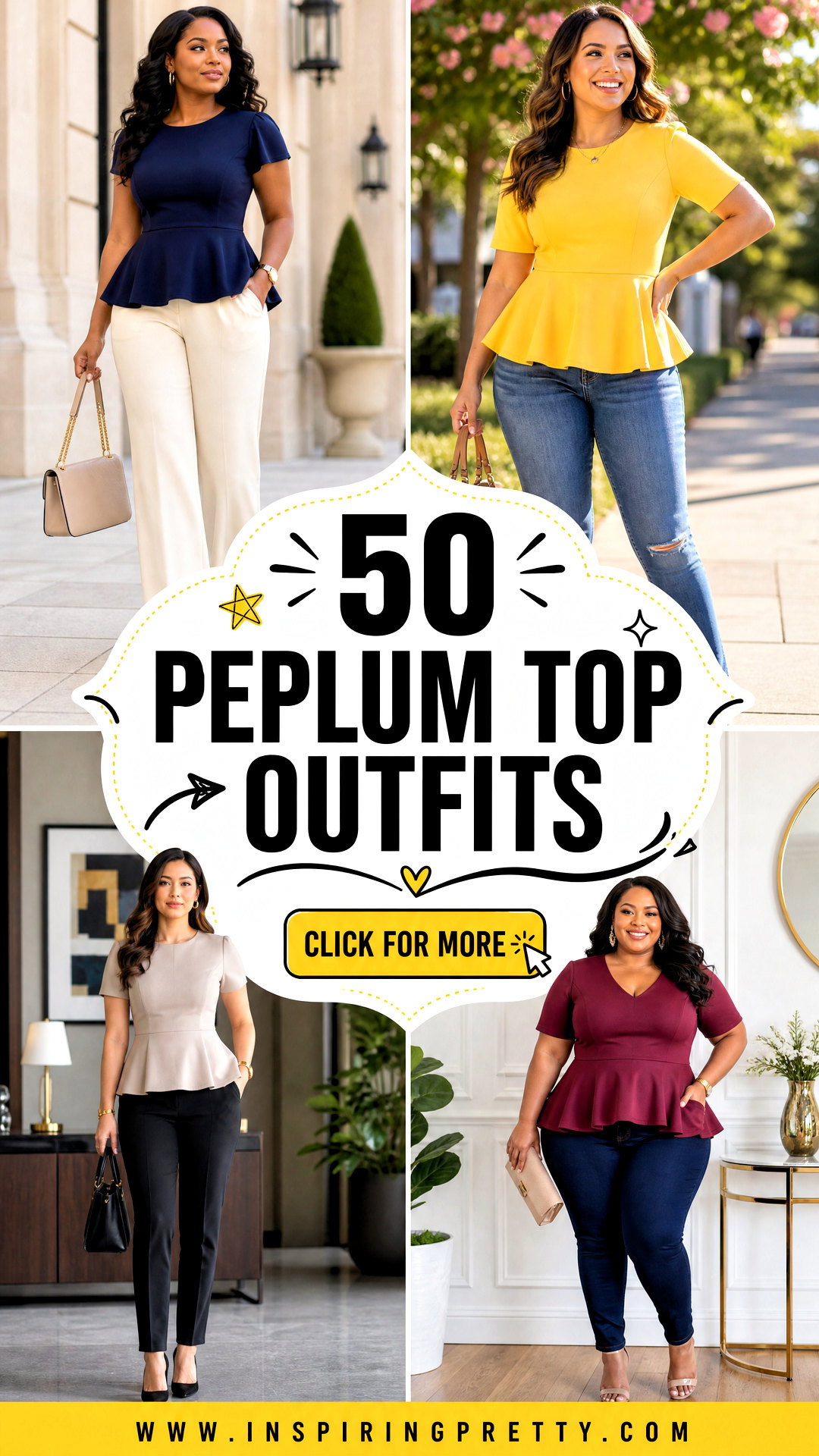 50 Peplum Top Outfits for Chic Looks That Flatter Every Shape - 50 Peplum Top Outfits for Chic Looks That Flatter Every Shape