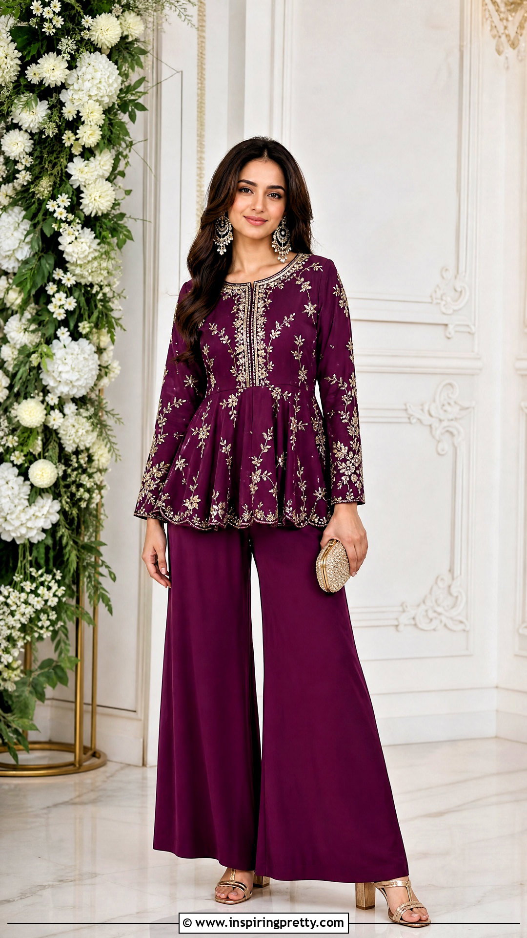 Peplum Top With Plazo - 50 plazo top designs