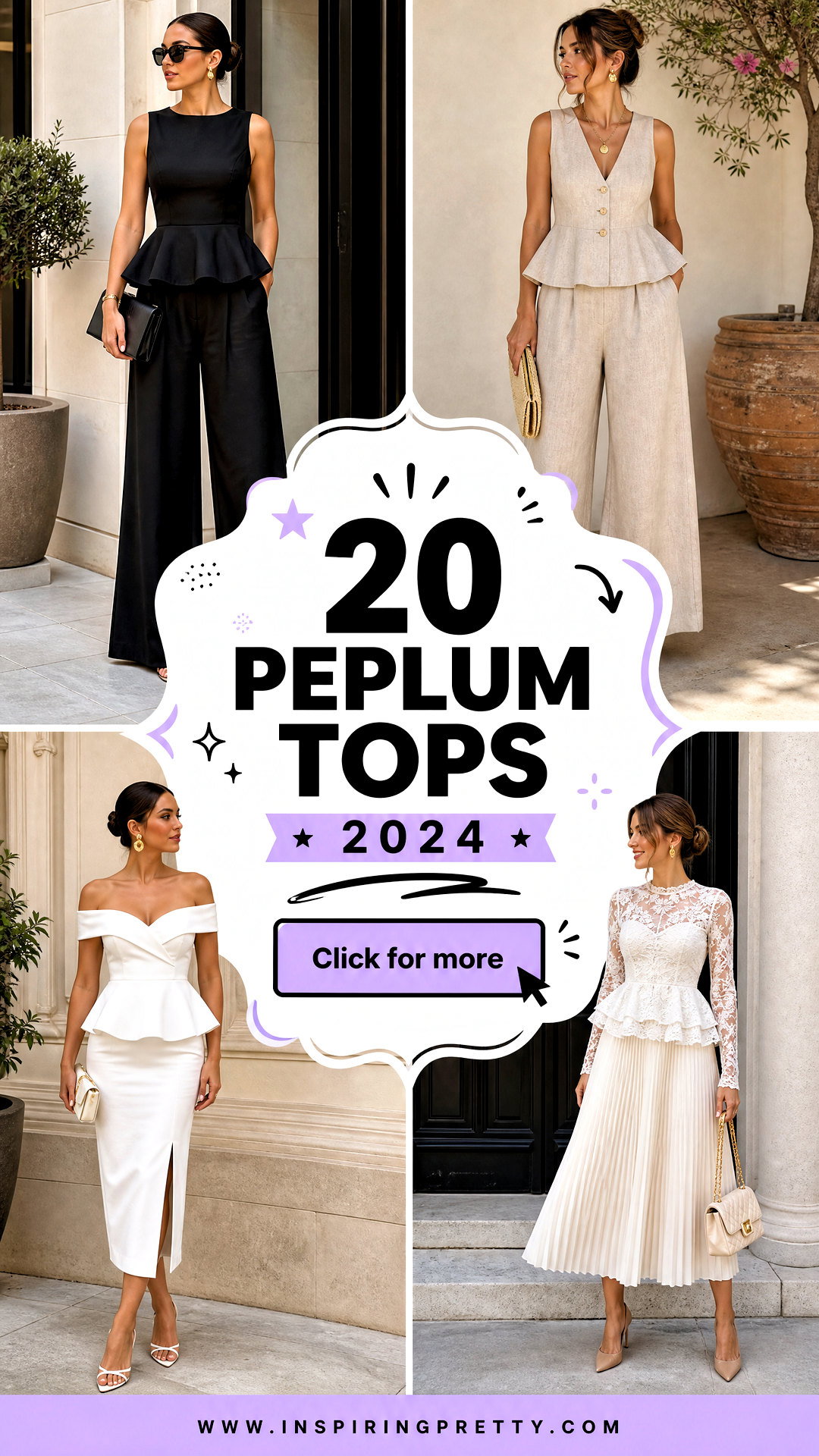20 Peplum Tops 2024 for Elegant Looks Worth Revisiting Now - 20 Peplum Tops 2024 for Elegant Looks Worth Revisiting Now