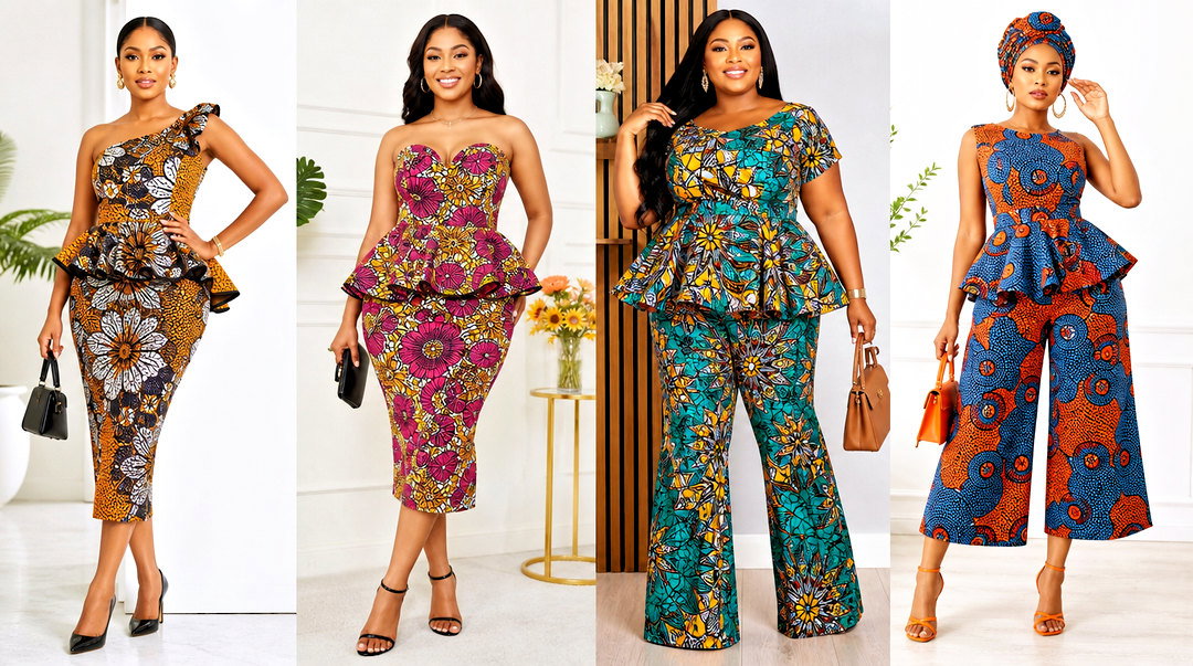 20 Pepulam Tops Ankara Ideas for Bold, Vibrant Looks Now
