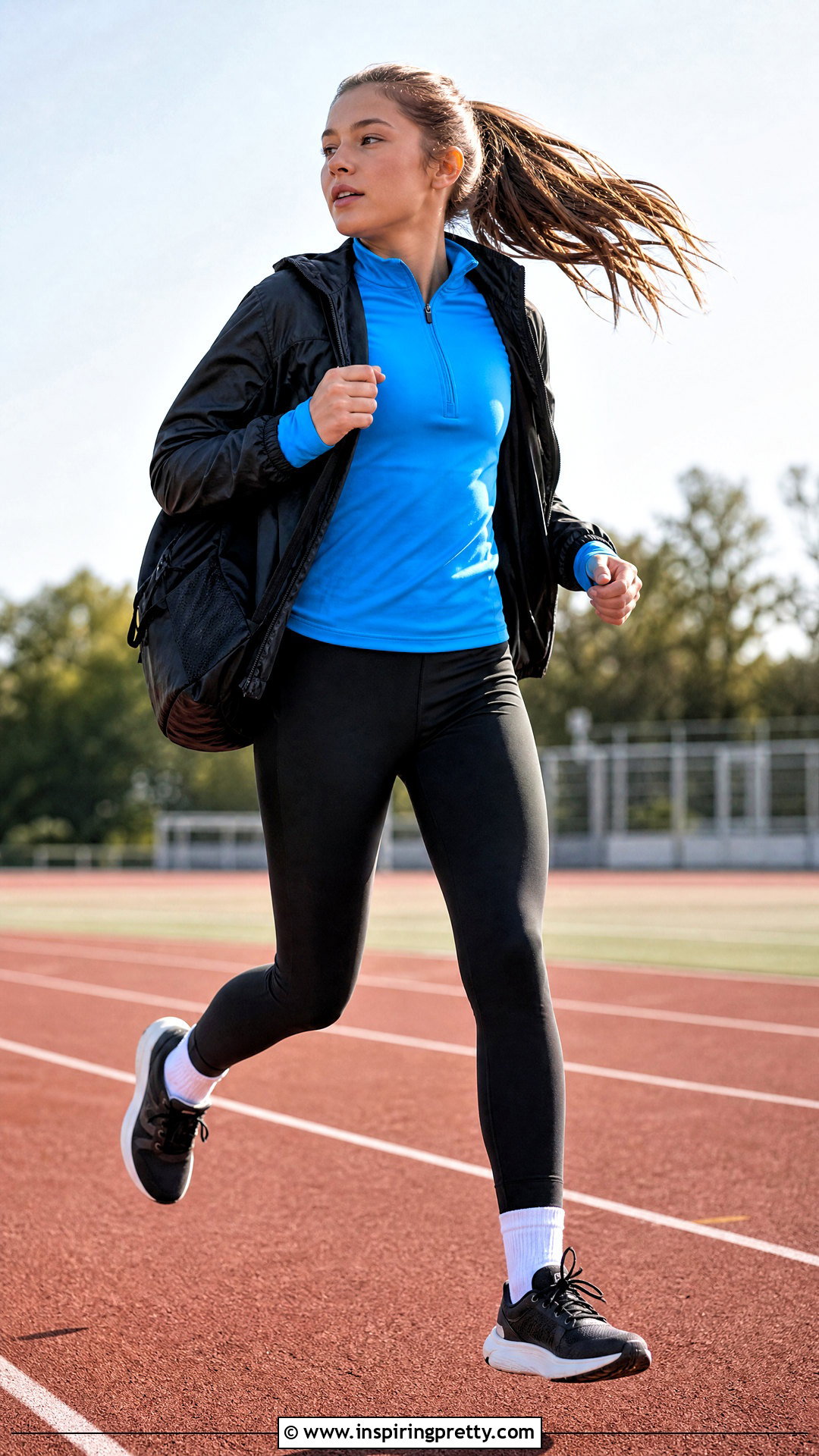 Performance Long Sleeve Top With Athletic Leggings - 25 long sleeve tops for girls