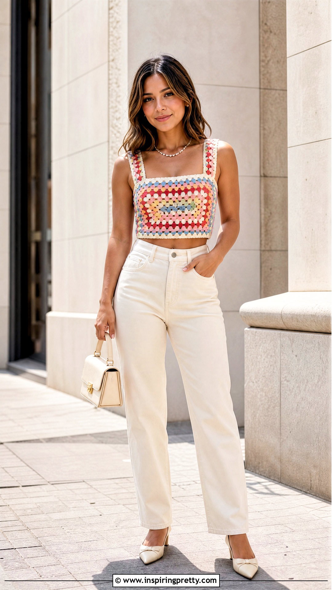 Petite Crochet Top With High Rise Pants - 50 top tejidos a crochet