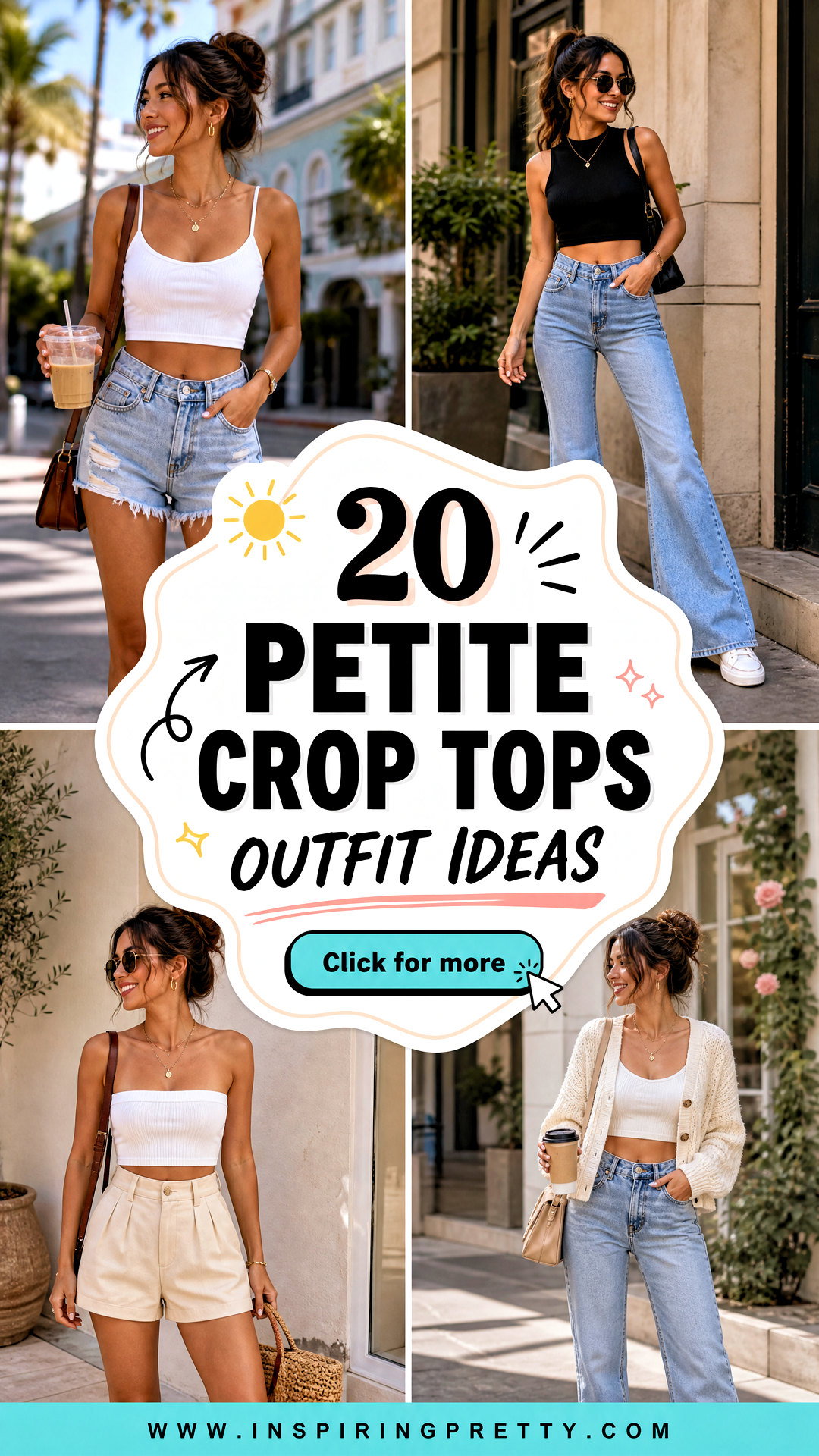 20 Petite Crop Tops Outfit Ideas for Flattering Summer Looks - 20 Petite Crop Tops Outfit Ideas for Flattering Summer Looks