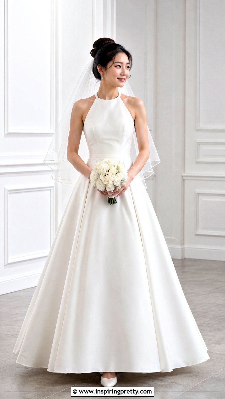 Petite Halter Ball Gown Wedding Dress With Pointed Heels - 25 Halter Top Ball Gown Wedding Dress outfit ideas