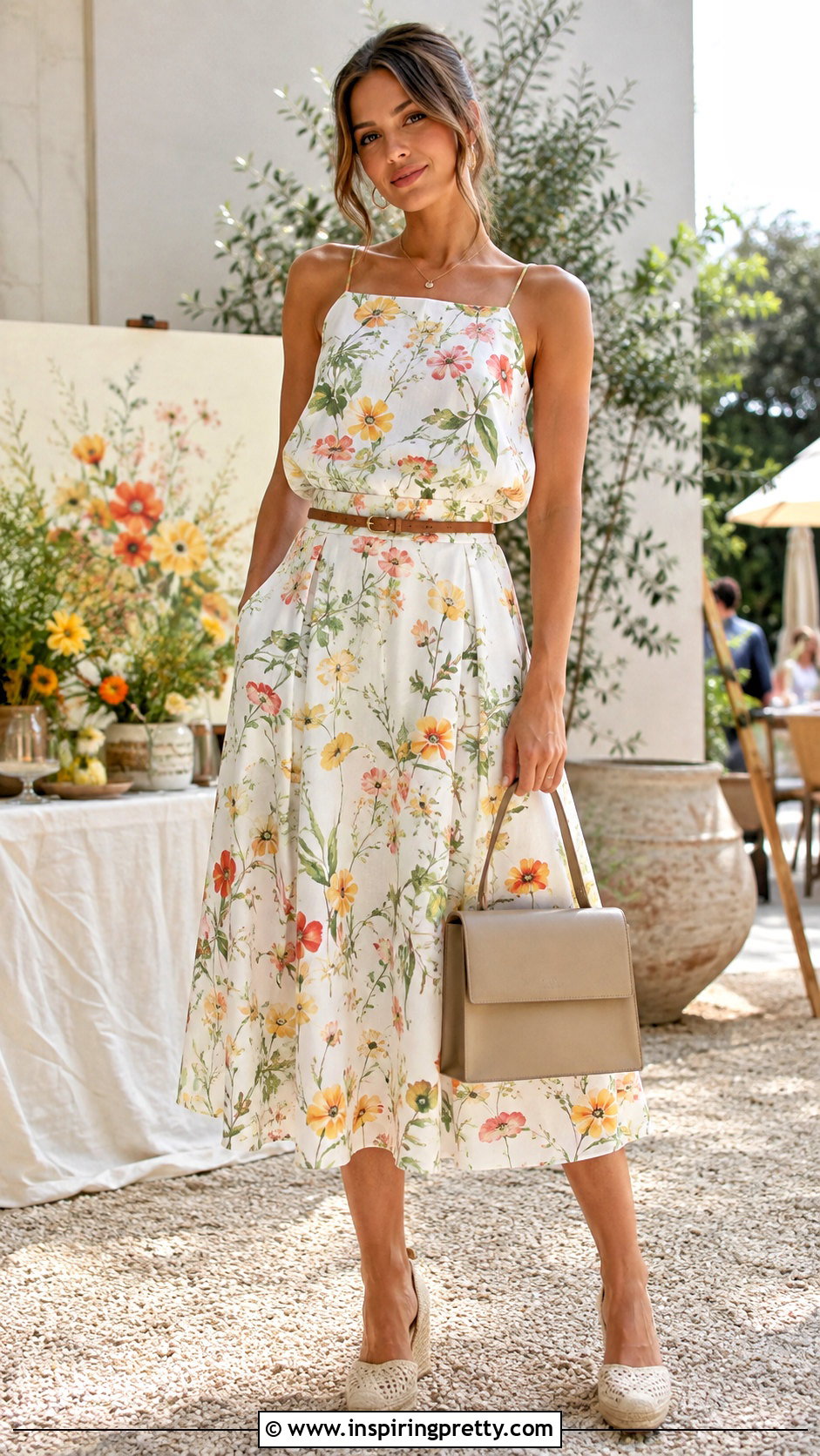 Pillowcase Tank Top With a Matching Fabric Skirt - 25 pillowcase tank top outfit ideas