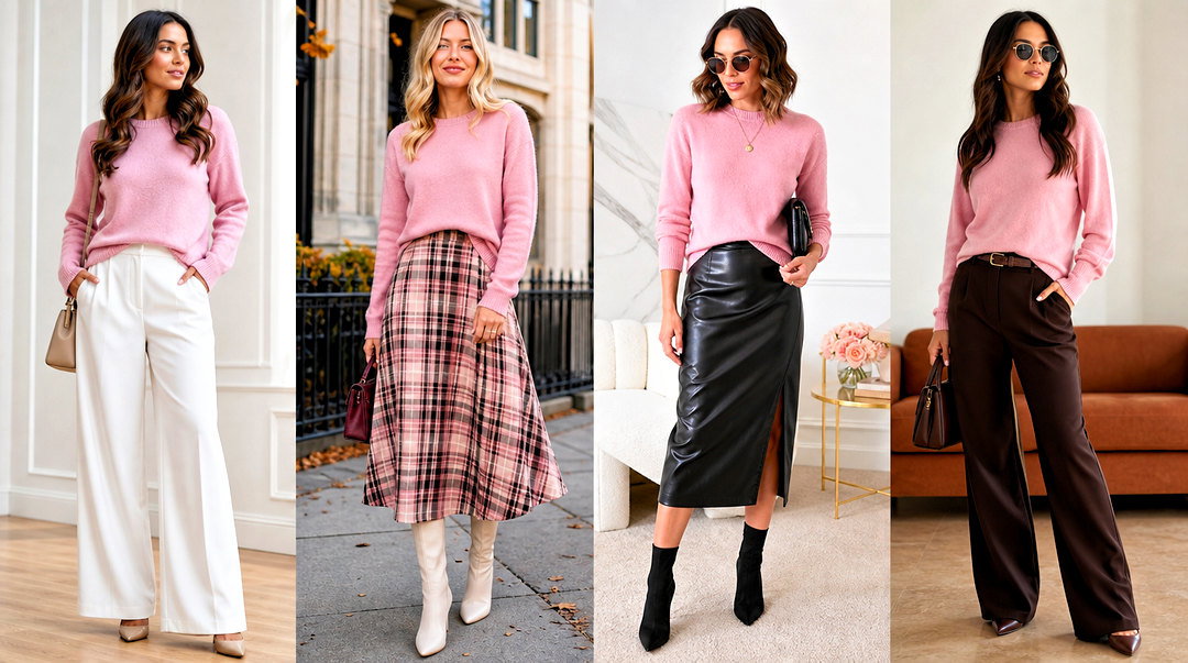 25 Pink Cashmere Top Outfit Ideas for Cozy Polished Looks