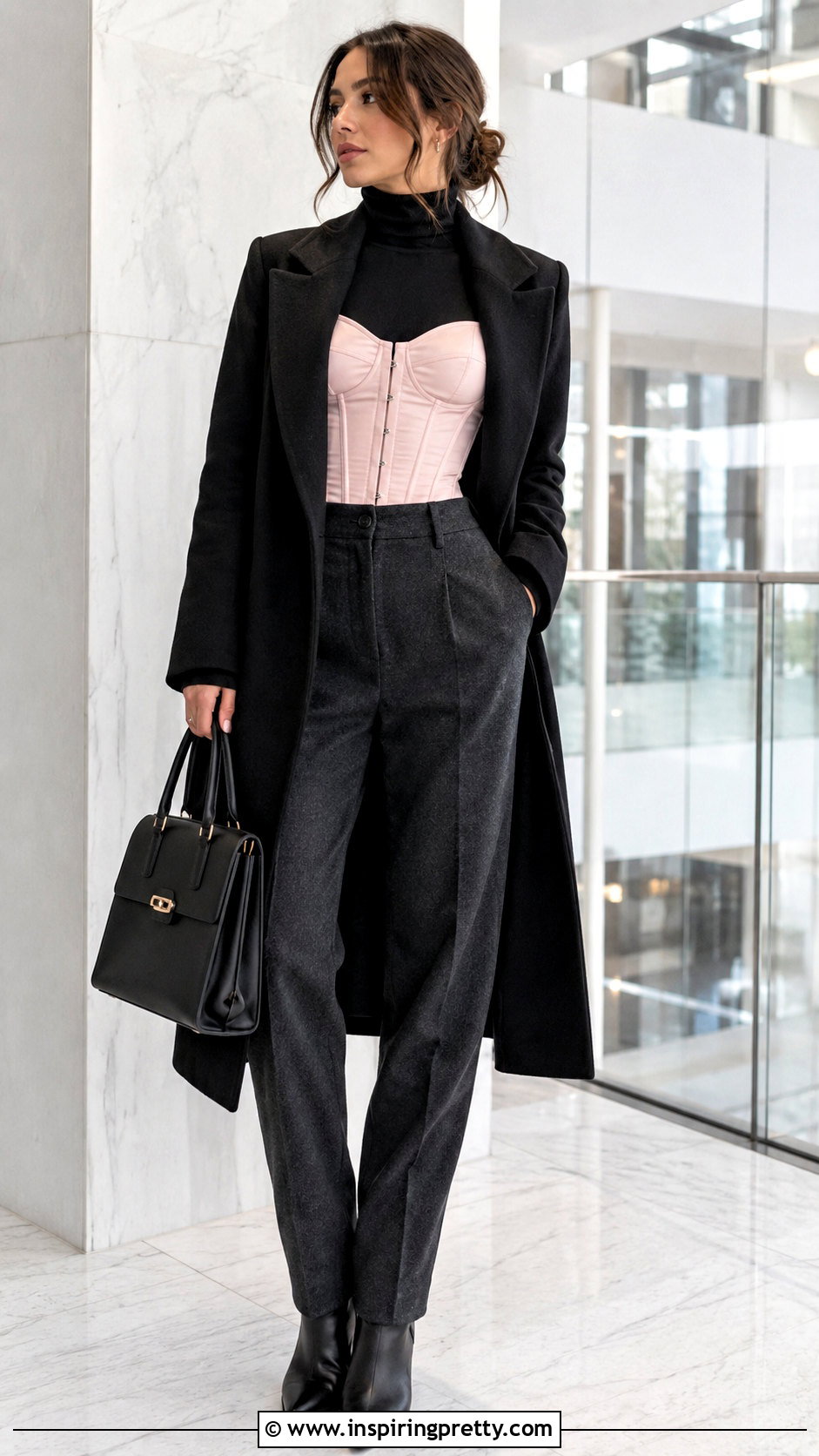 Pink Corset Top Winter Outfit - 50 pink corset top outfit ideas