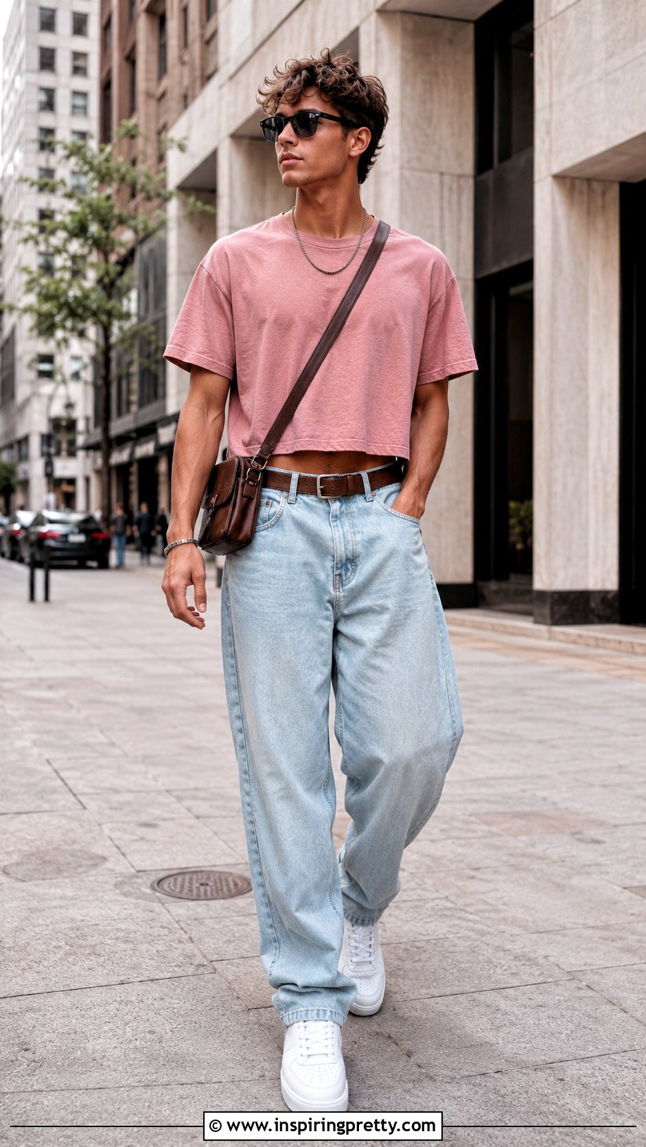 Pink Crop Top With Baggy Jeans - 20 Mens Pink Crop Tops