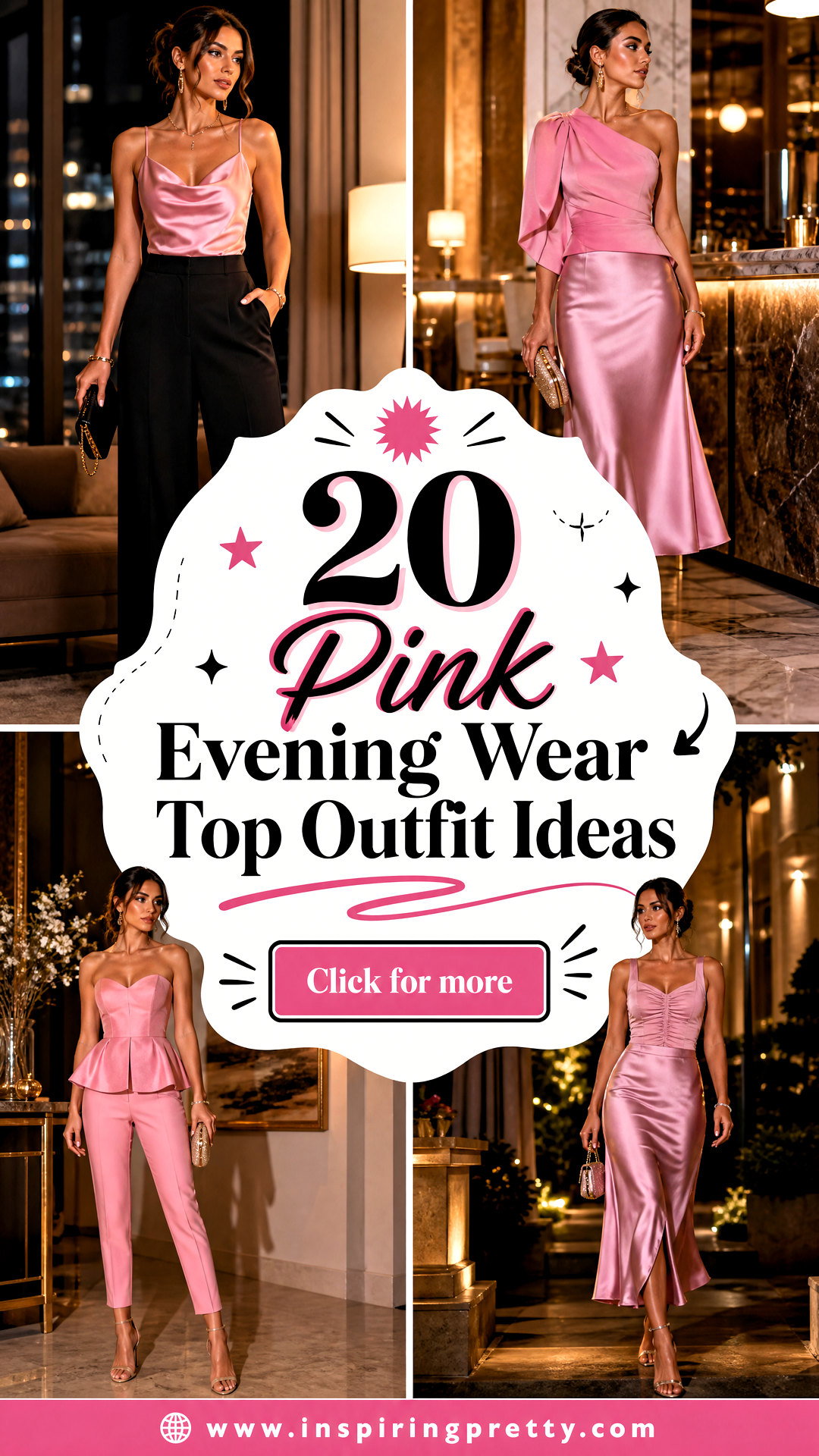20 Pink Evening Wear Top Outfit Ideas for Elegant Nights - 20 Pink Evening Wear Top Outfit Ideas for Elegant Nights