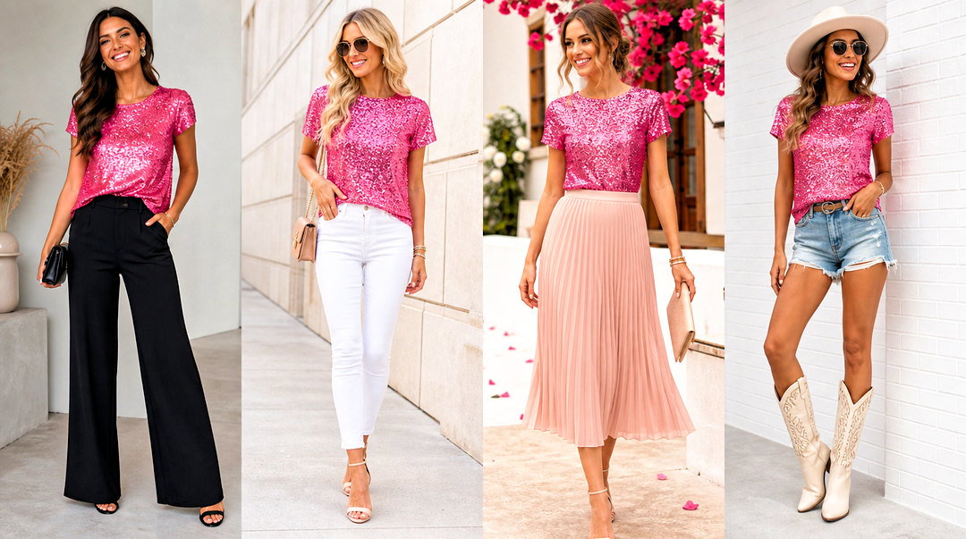 25 Pink Sequin Top Outfit Ideas for Unforgettable Party Nights