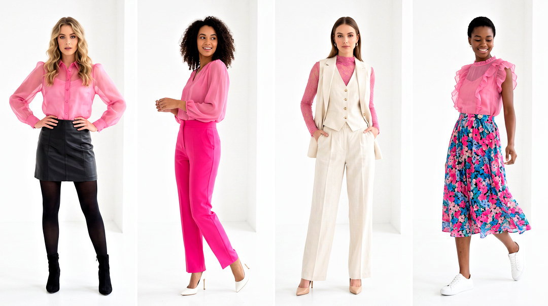 20 Pink Sheer Fashion Top Outfit Ideas for Chic Evenings