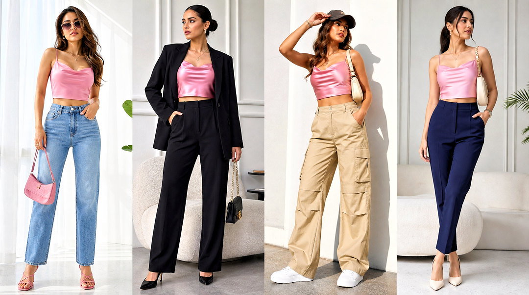 25 Pink Silk Crop Top Outfit Ideas for Chic Summer Style