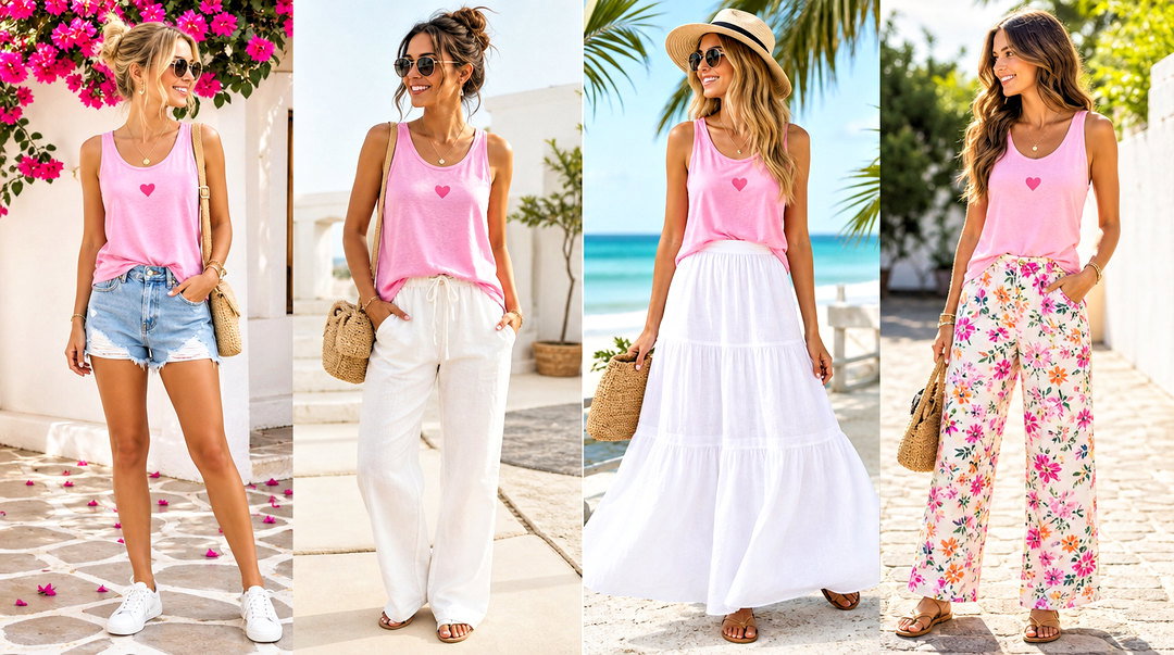 20 Pink Tank Top With Motivational Quote Outfit Ideas to Inspire