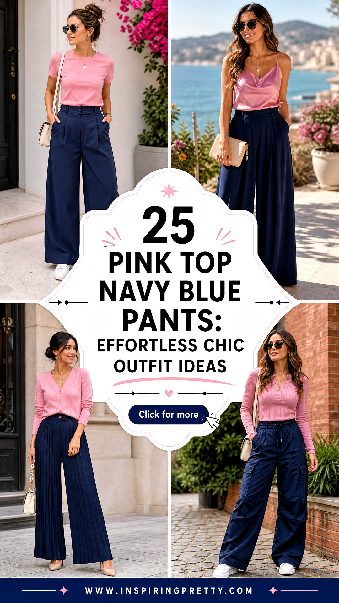25 Pink Top Navy Blue Pants Effortless Chic Outfit Ideas - 25 Pink Top Navy Blue Pants: Effortless Chic Outfit Ideas
