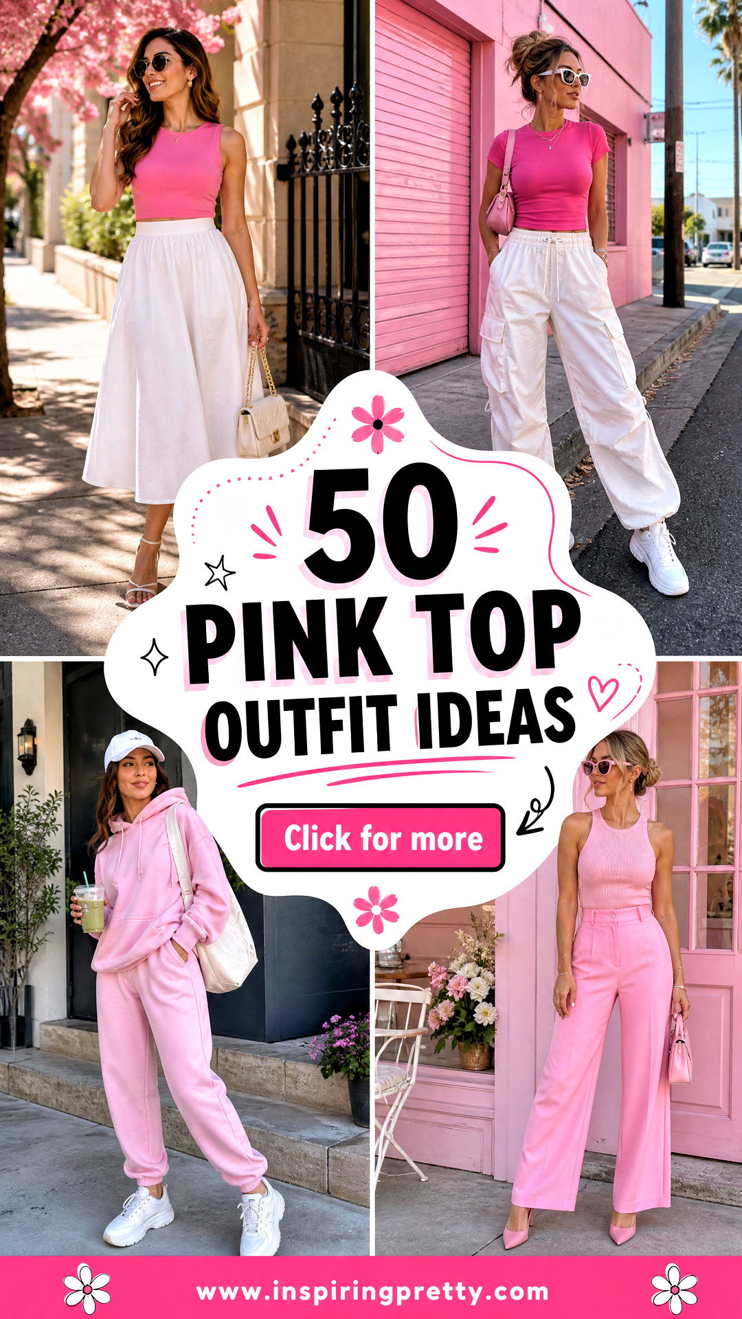 50 Pink Top Outfit Ideas for Fresh Feminine Spring Style - 50 Pink Top Outfit Ideas for Fresh, Feminine Spring Style