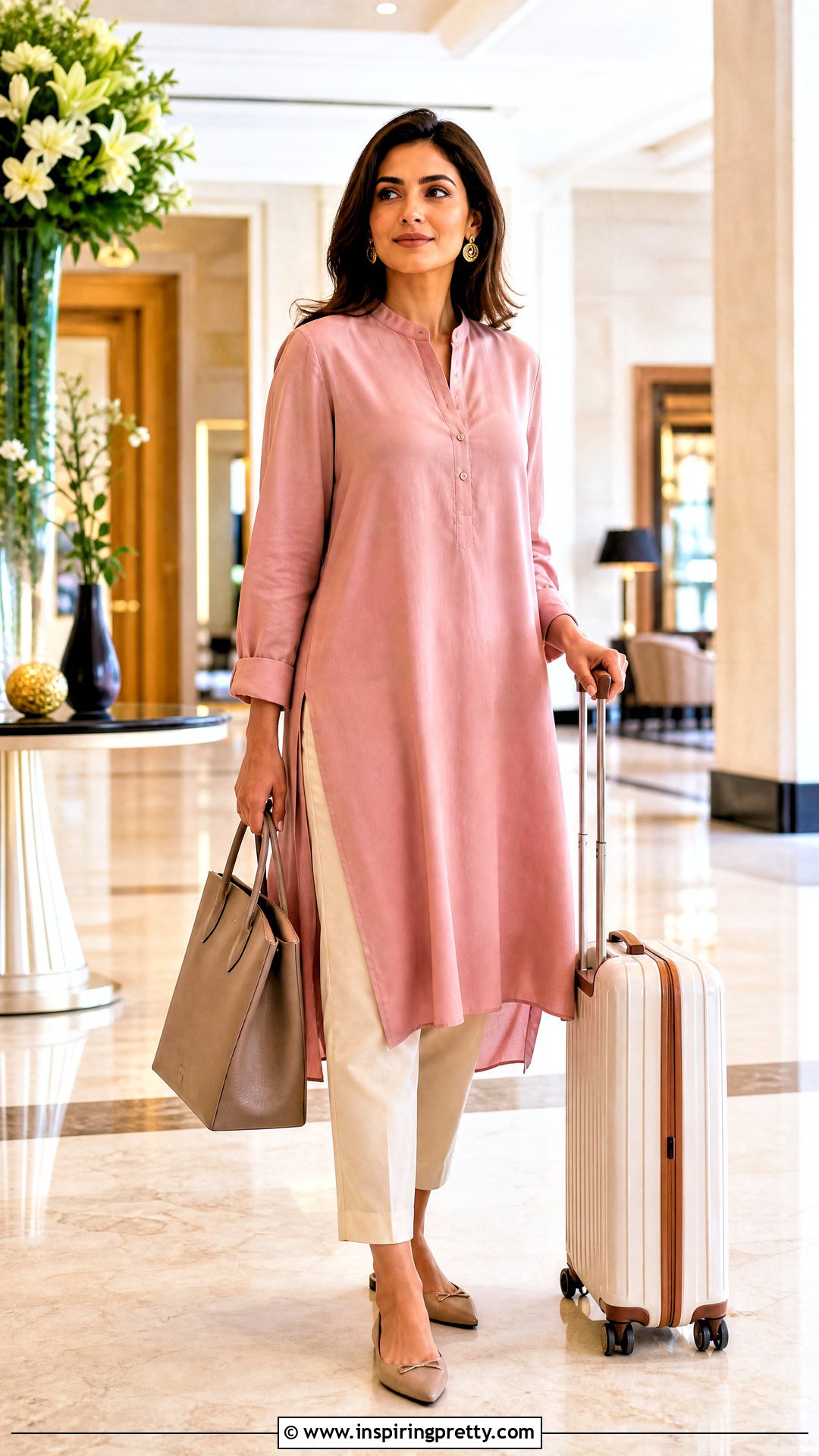 Pink Tunic And Cropped Pants Outfit - 50 top rosa outfit ideas