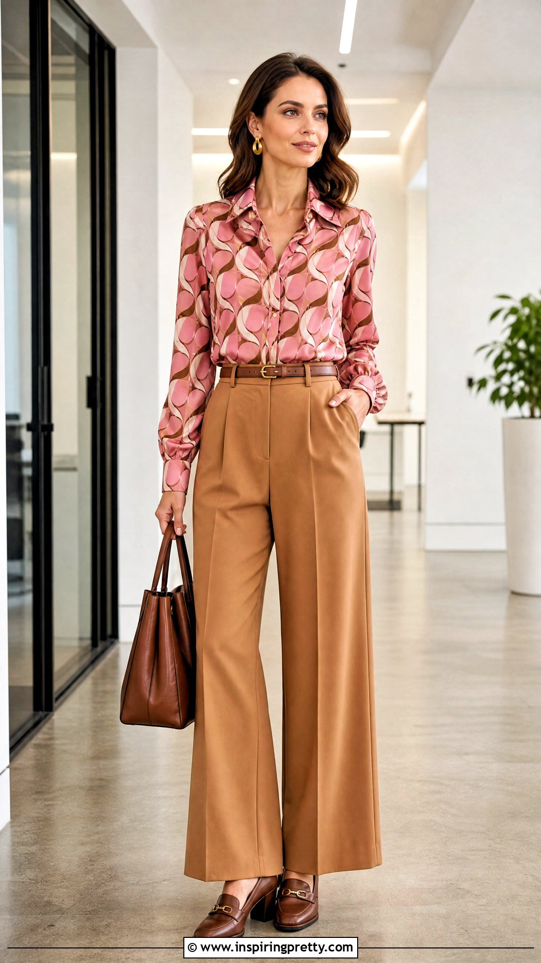 Pink s Top With Tailored Trousers - 25 Pink 70S Top outfit ideas