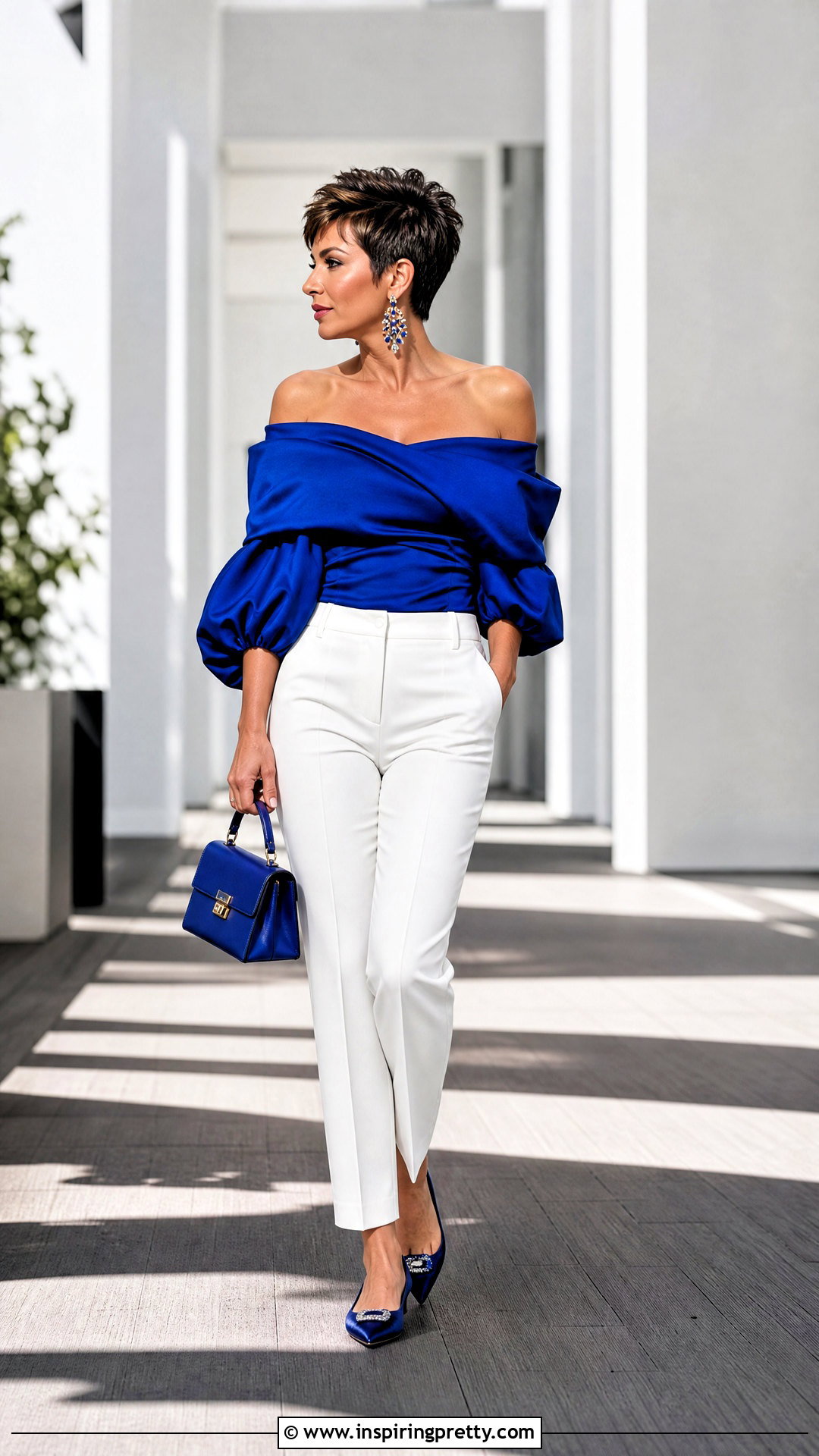 Pixie Cut With Off Shoulder Top - 50 off shoulder top hairstyle ideas