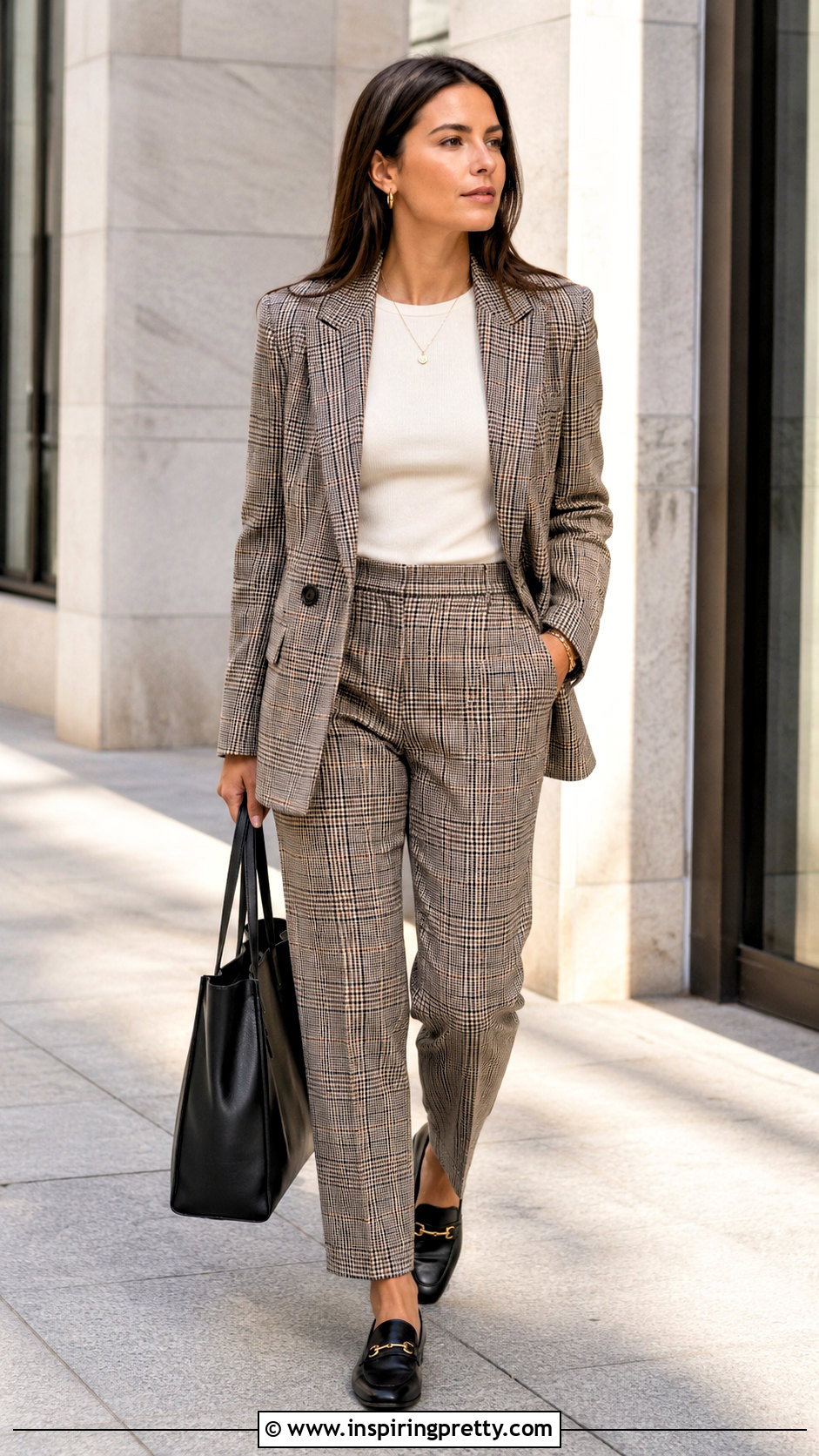 Plaid Blazer And Pants Set - 50 Top Pants Sets