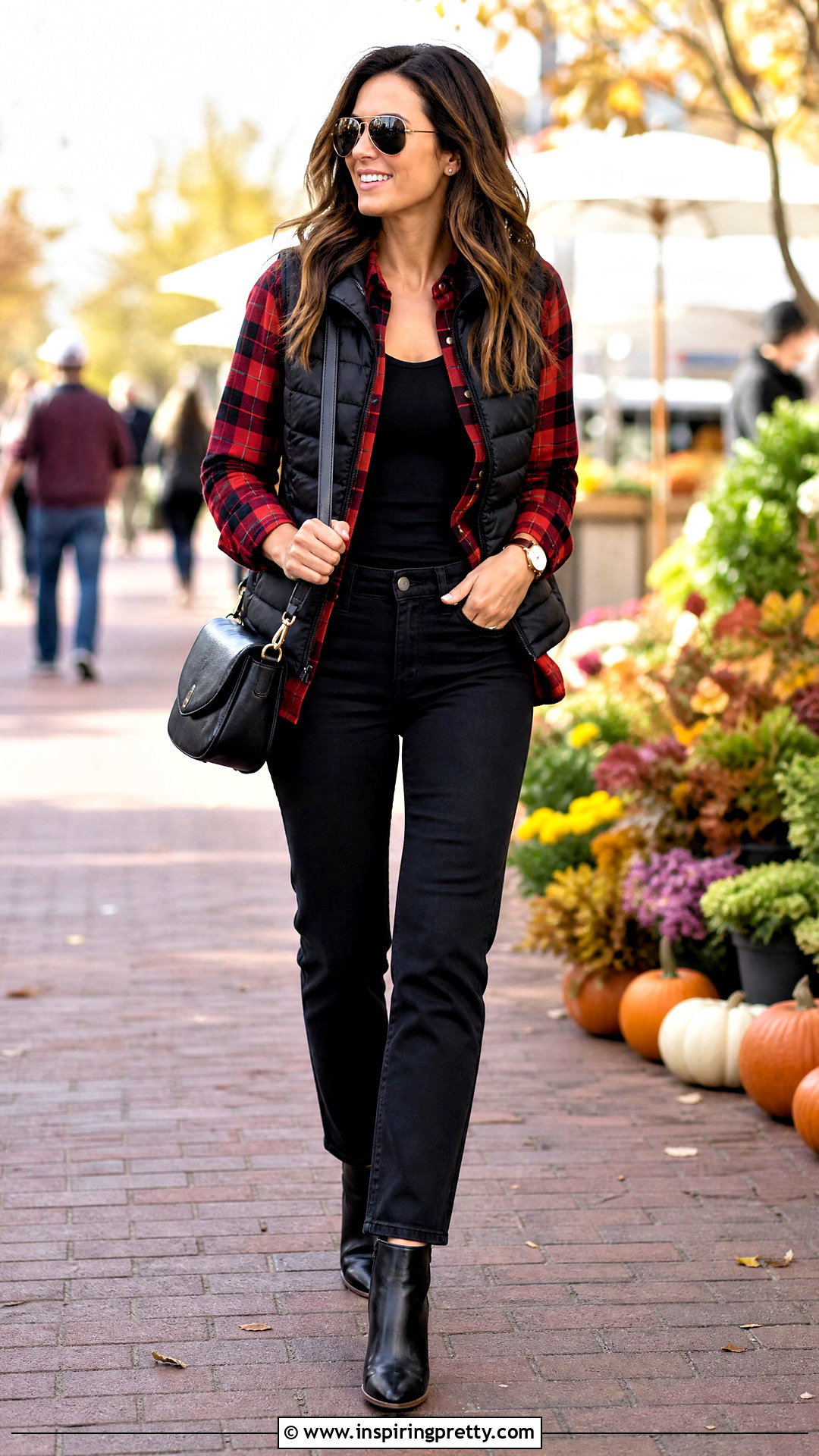 Plaid Full Sleeve Shirt With Black Jeans - 50 full sleeve tops for women