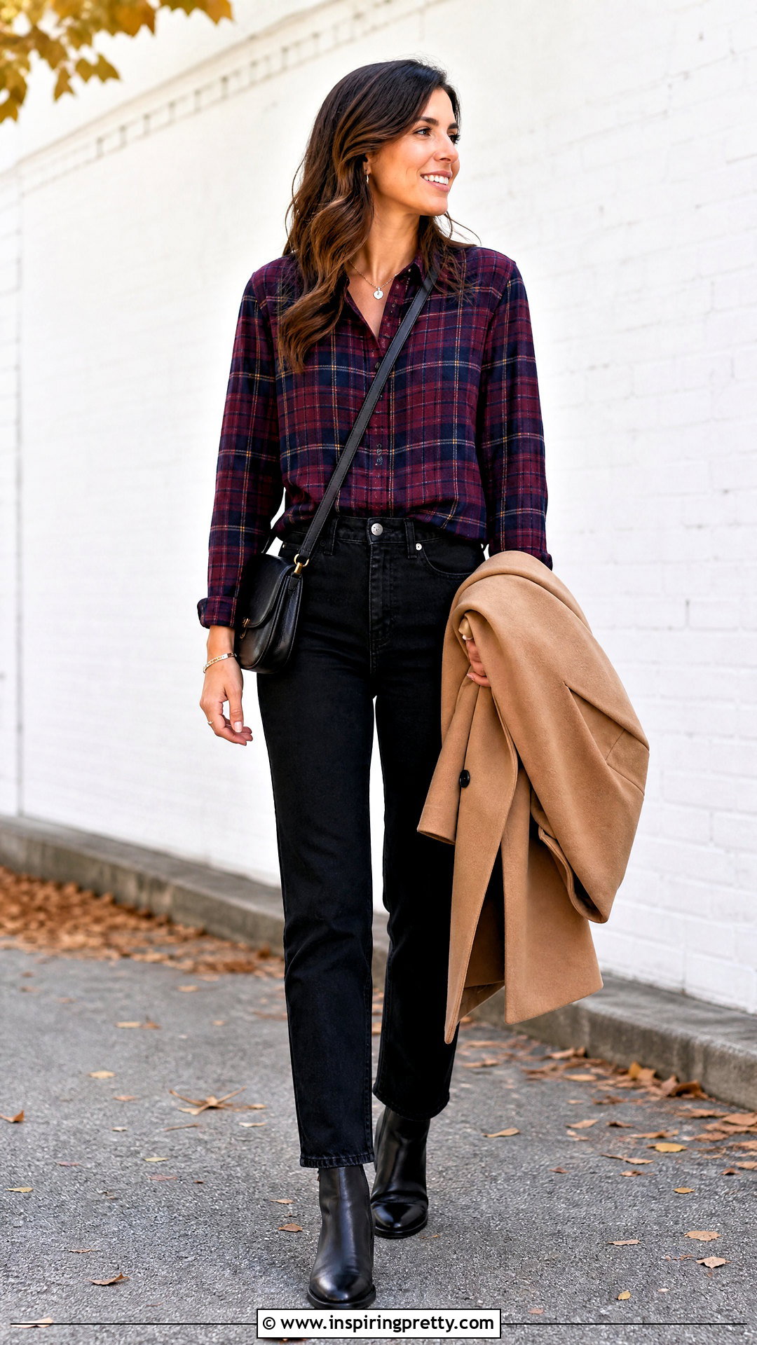 Plaid Shirt With Black Jeans - 50 beautiful tops with jeans
