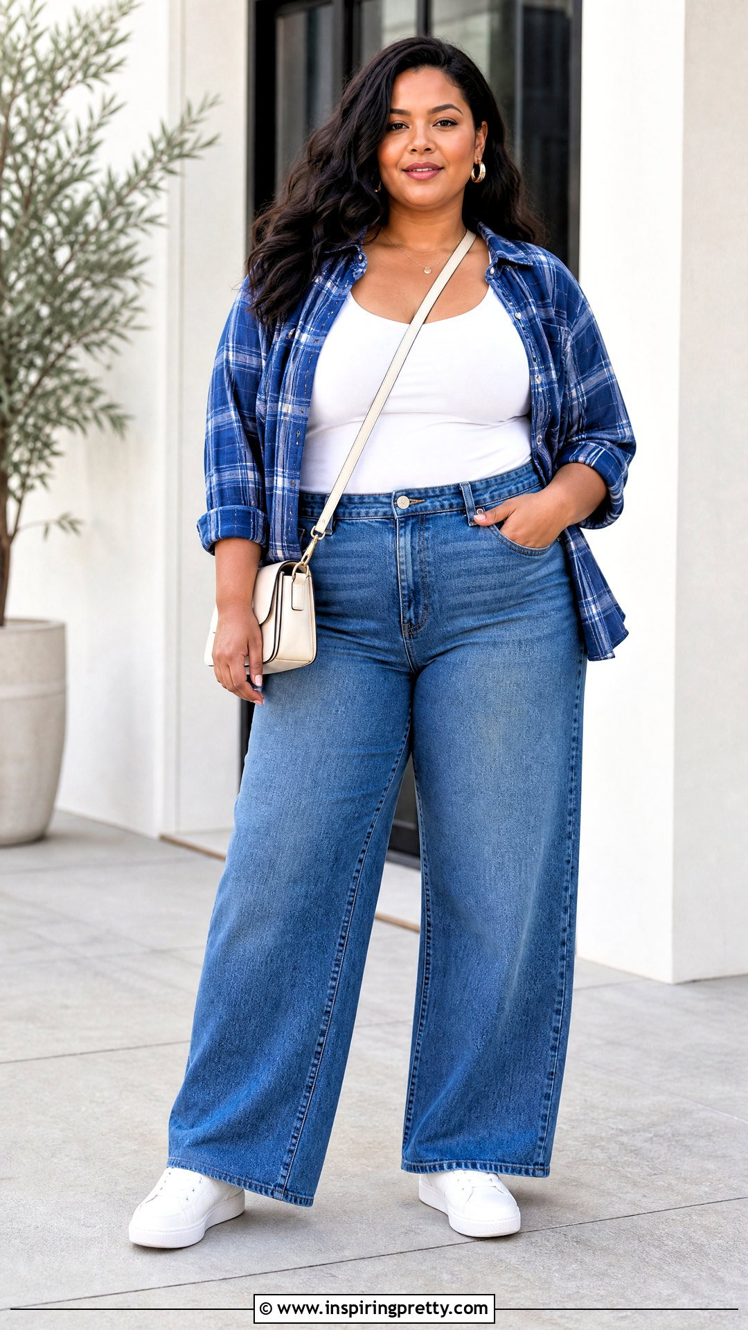 Plaid Top Outfit For Plus Size Women - 50 plaid top outfit ideas