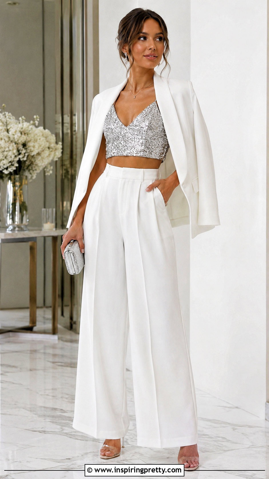 Plateado Crop Top And Matching Pants Outfit - 50 top plateado outfit ideas