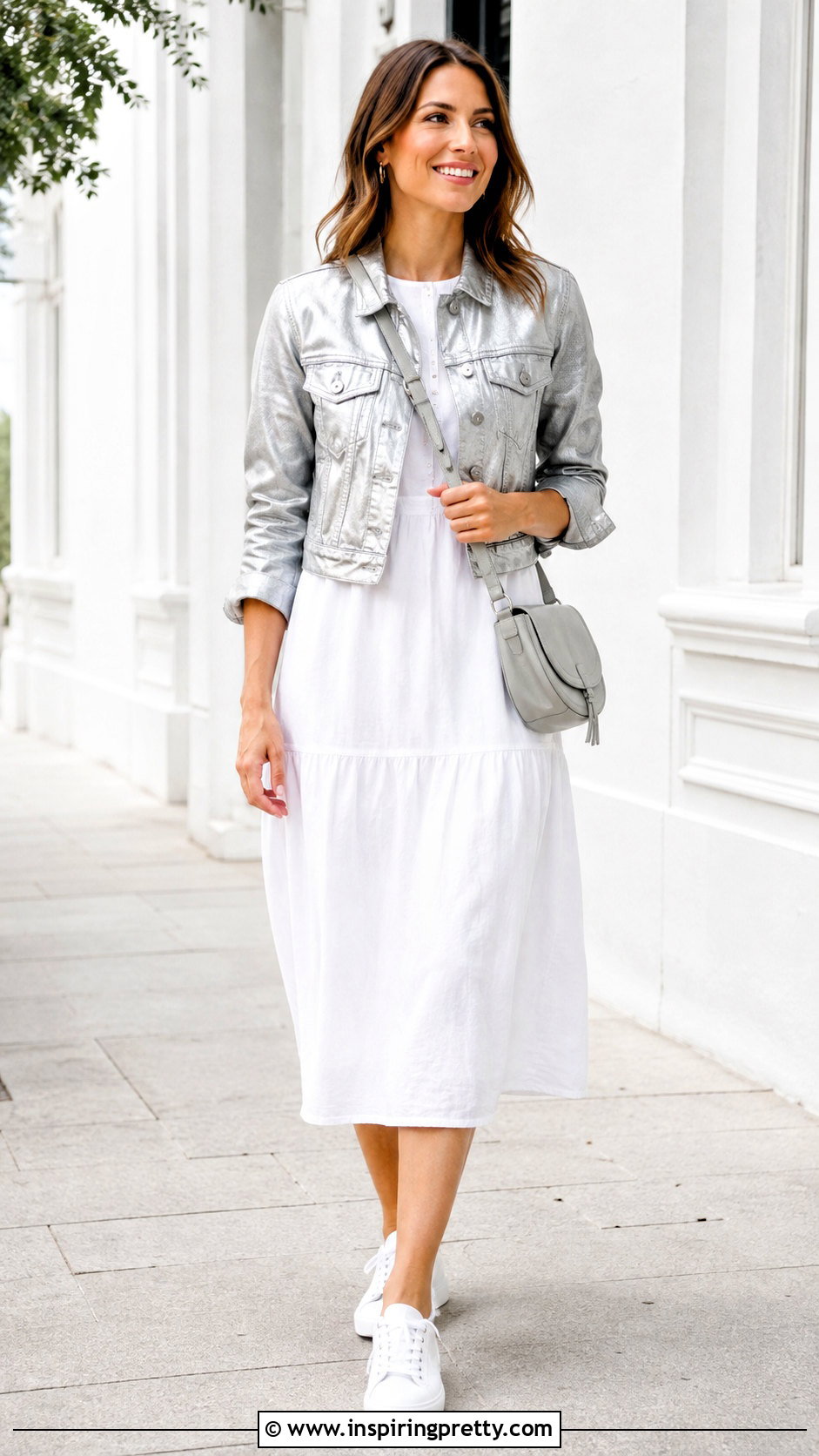Plateado Denim Jacket And White Dress Outfit - 50 top plateado outfit ideas