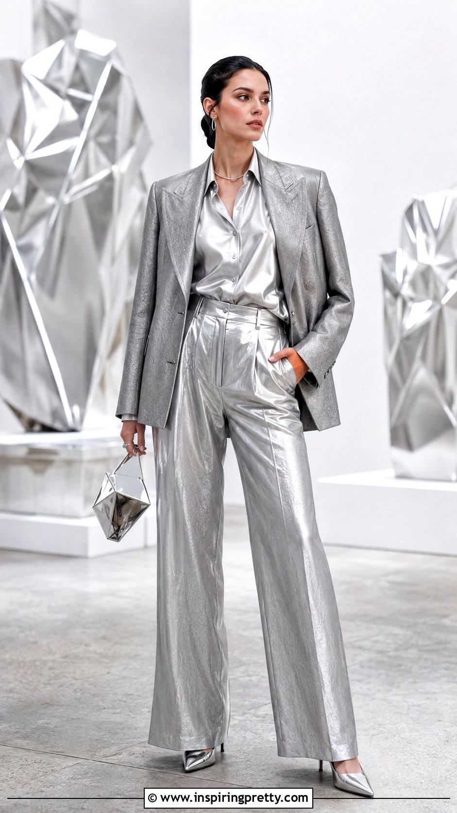 Plateado Head To Toe Monochrome Outfit - 50 top plateado outfit ideas