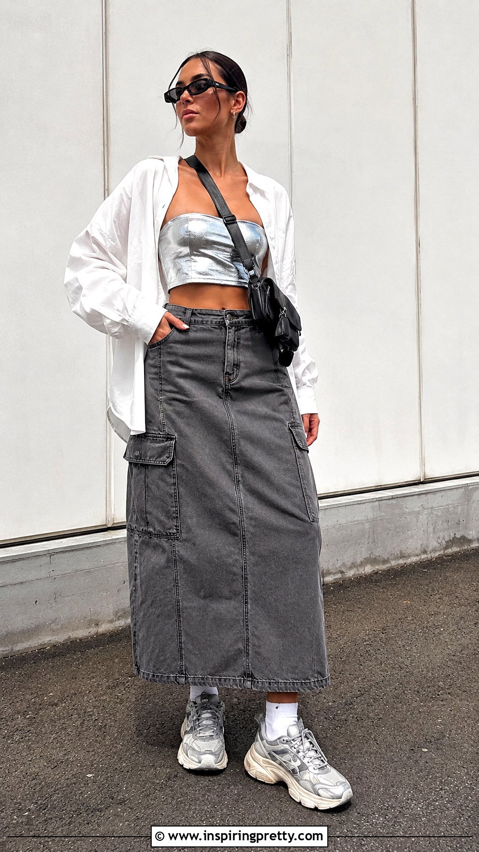 Plateado Tube Top And Cargo Skirt Outfit - 50 top plateado outfit ideas