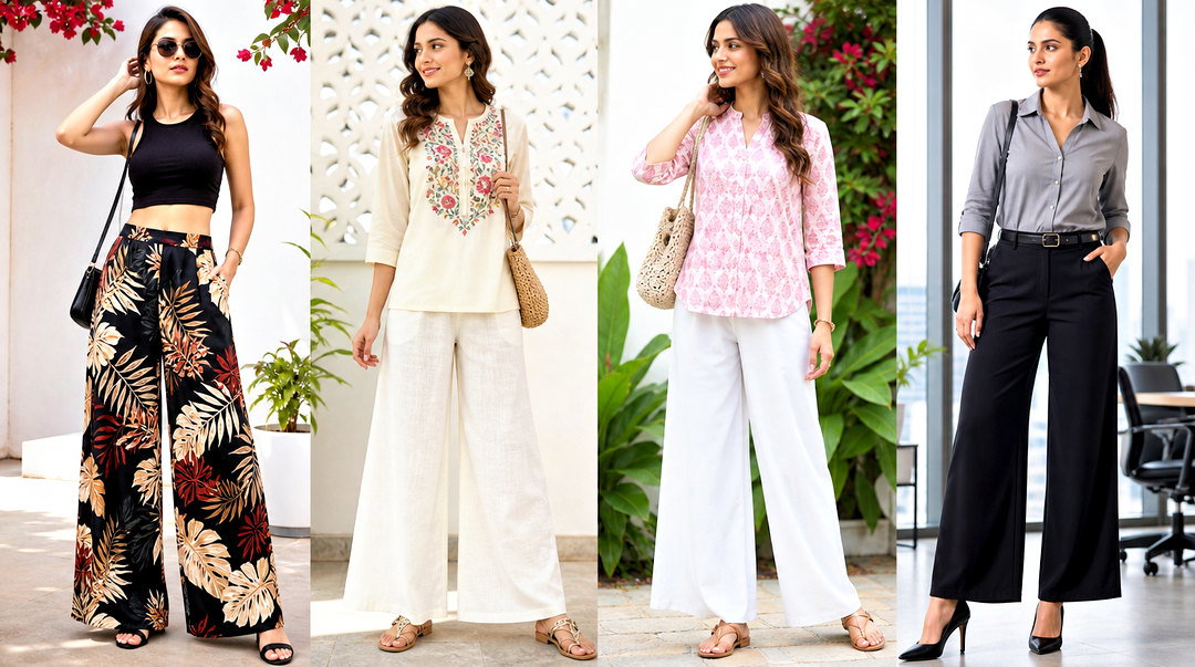 50 Plazo Top Designs for Elegant and Easy Everyday Style