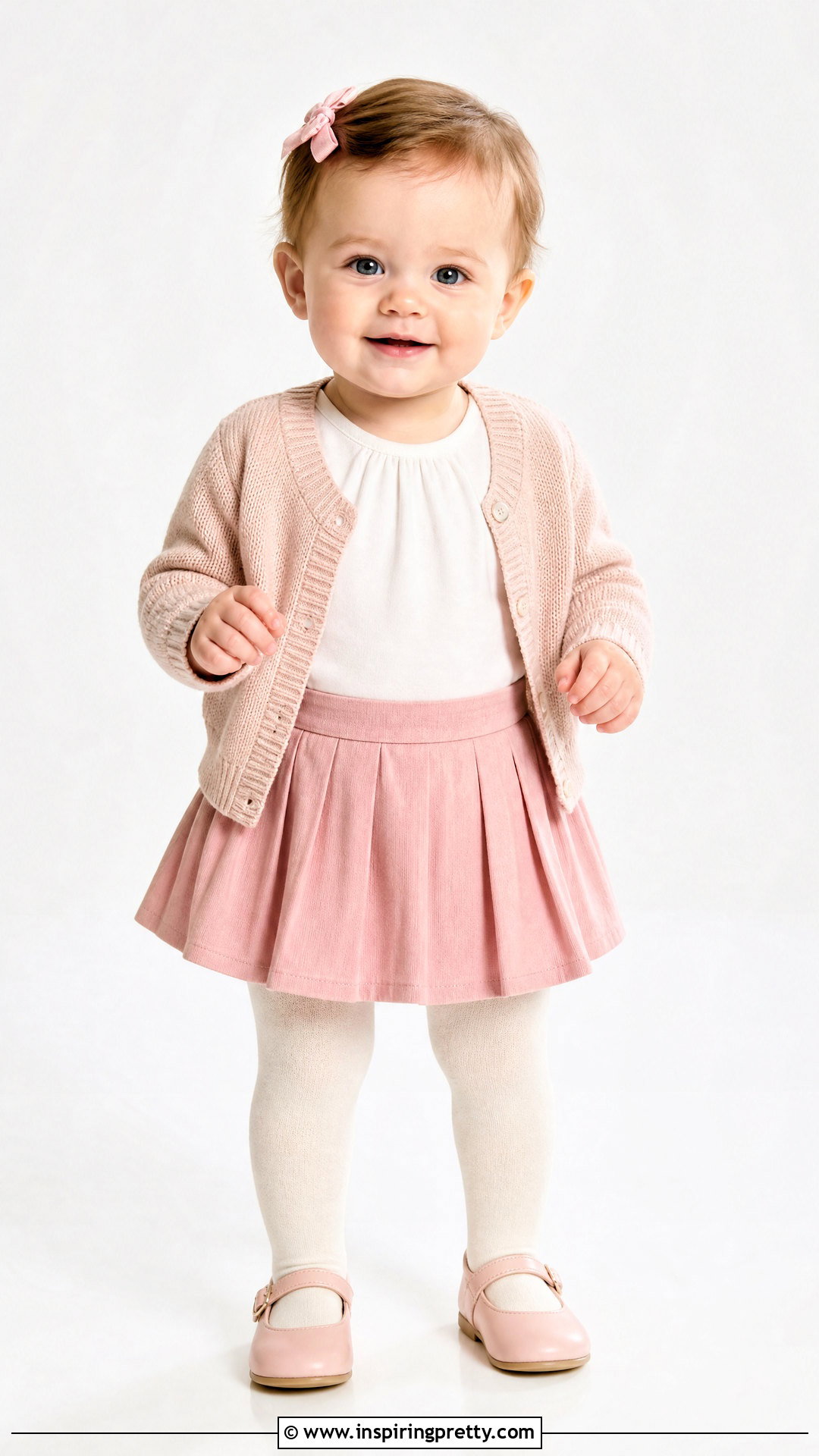 Pleated Baby Skirt Top Set - 50 baby skirt top designs