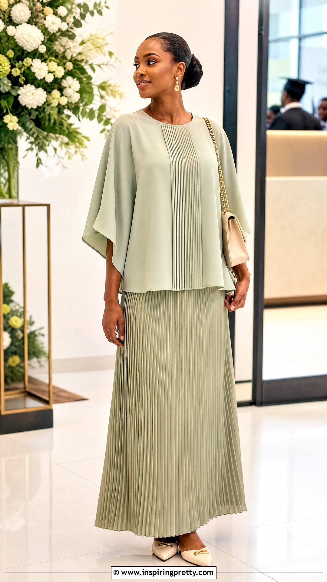 Pleated Bubu Top And Pleated Skirt Outfit - 50 bubu top and skirt outfits